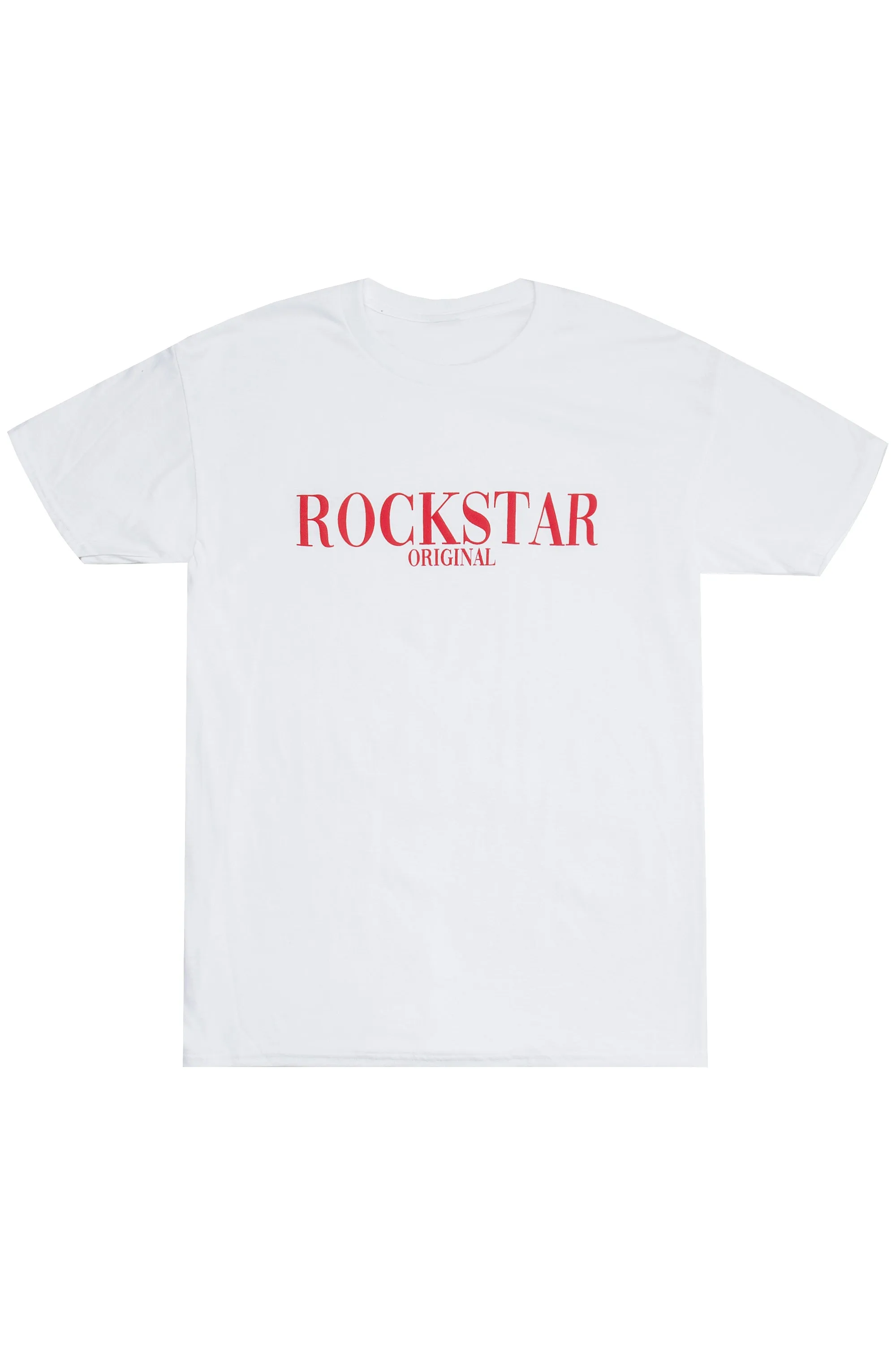 Octavio Printed T-Shirt-White/Red sold by Rockstar Original
