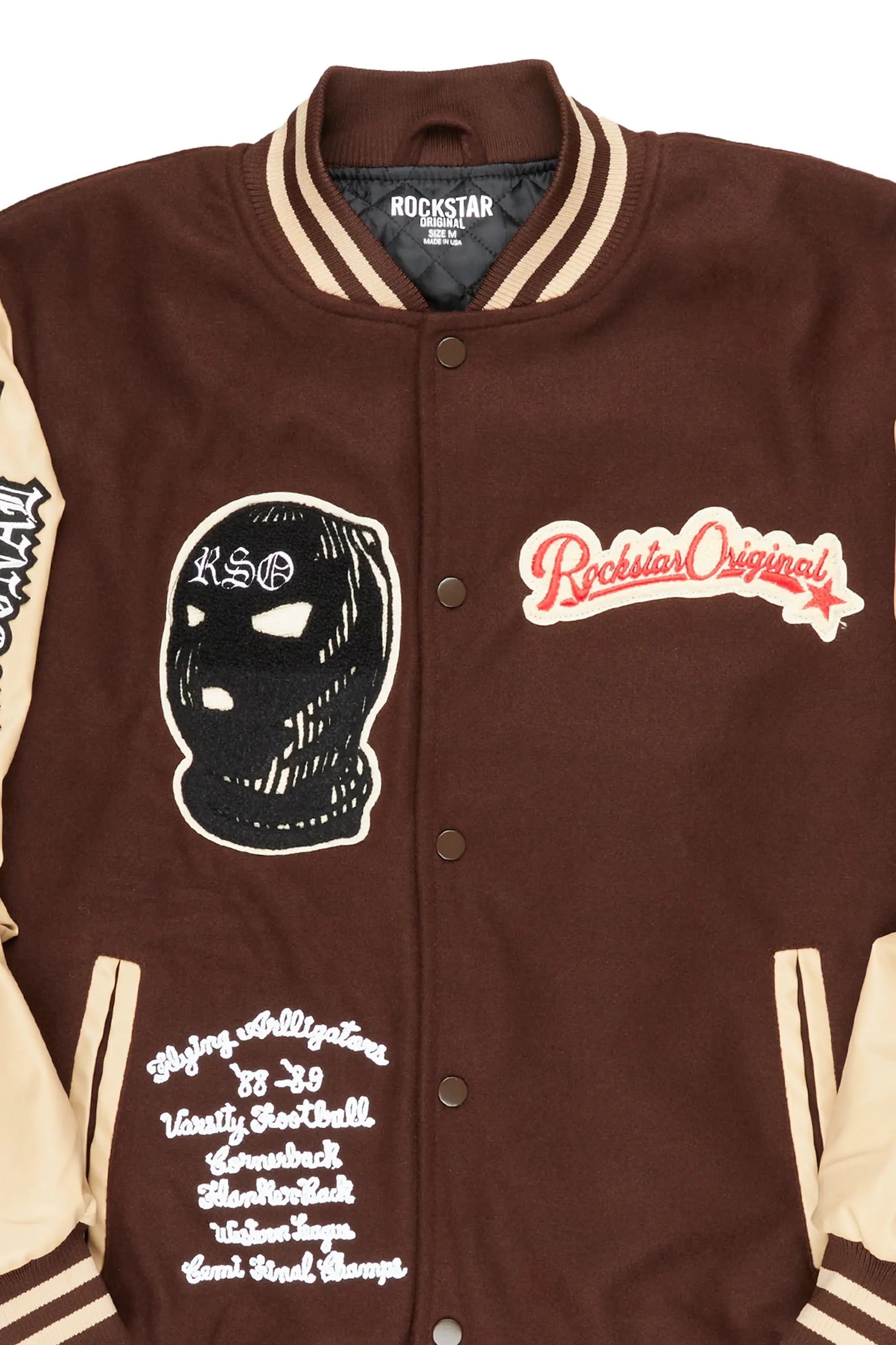 Suki Brown Varsity Jacket sold by Rockstar Original product image thumbnail 4
