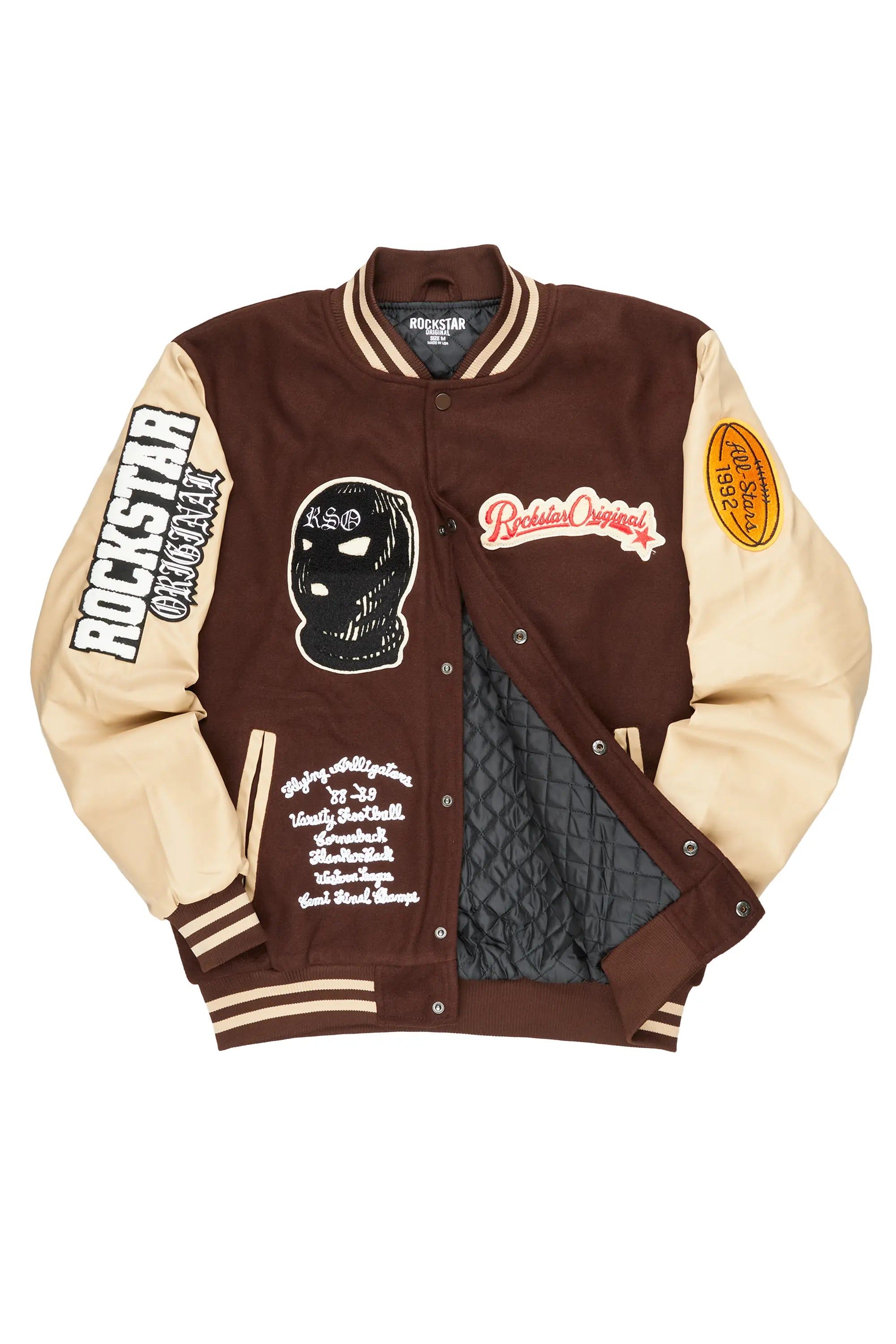 Suki Brown Varsity Jacket sold by Rockstar Original product image thumbnail 3