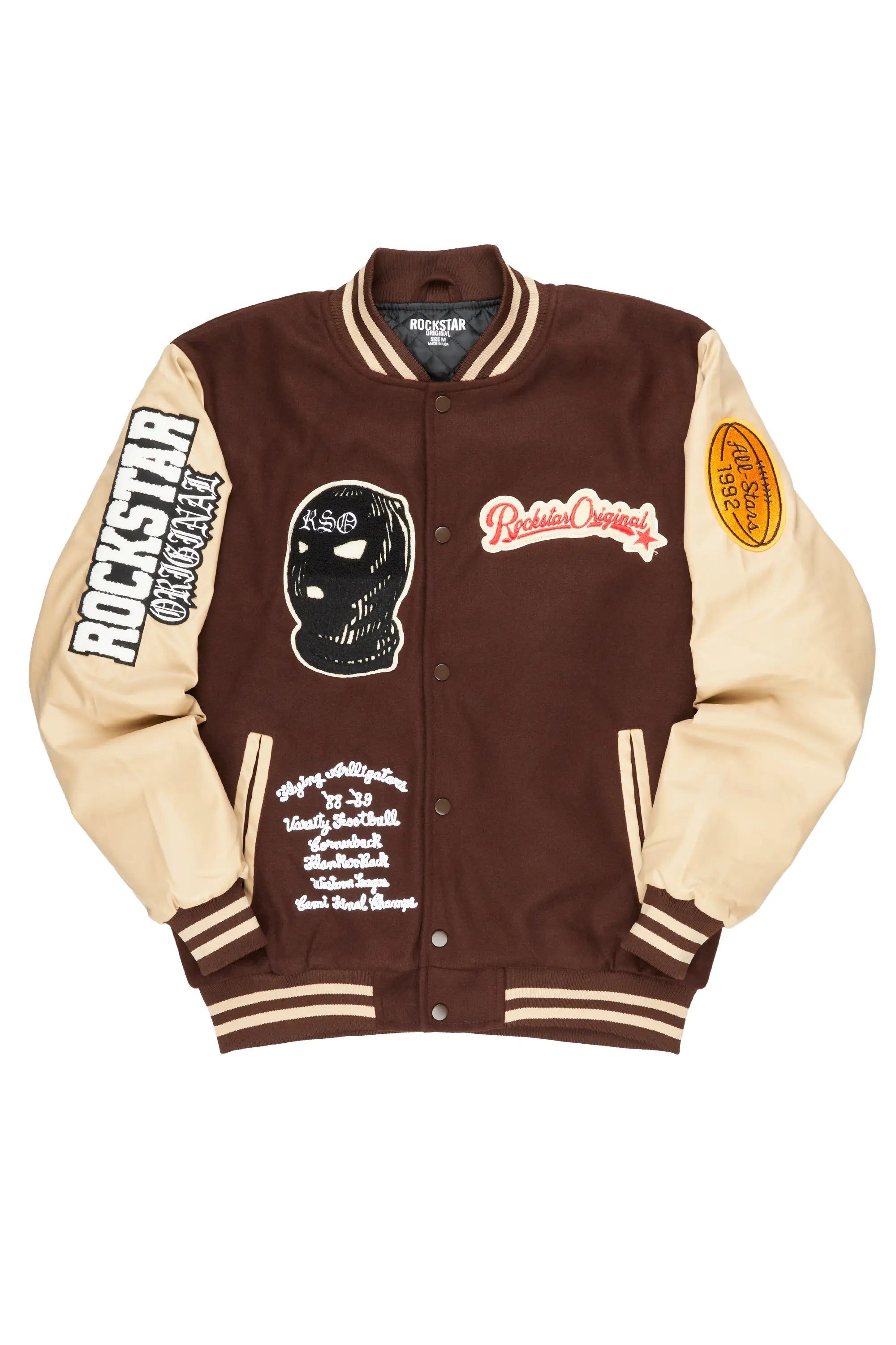 Suki Brown Varsity Jacket sold by Rockstar Original product image thumbnail 2