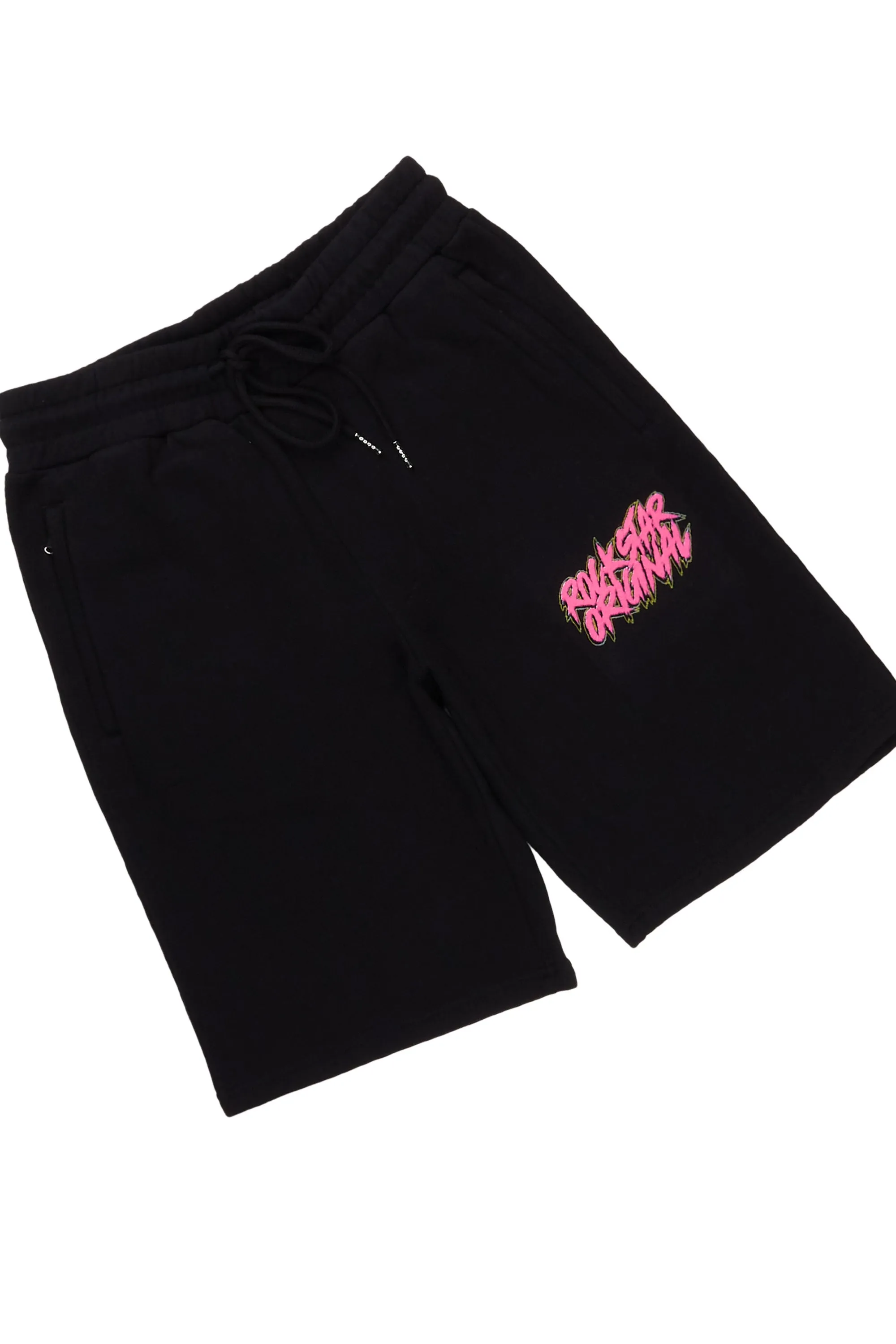 Zev Black Graphic T-Shirt Short Set sold by Rockstar Original product image thumbnail 4