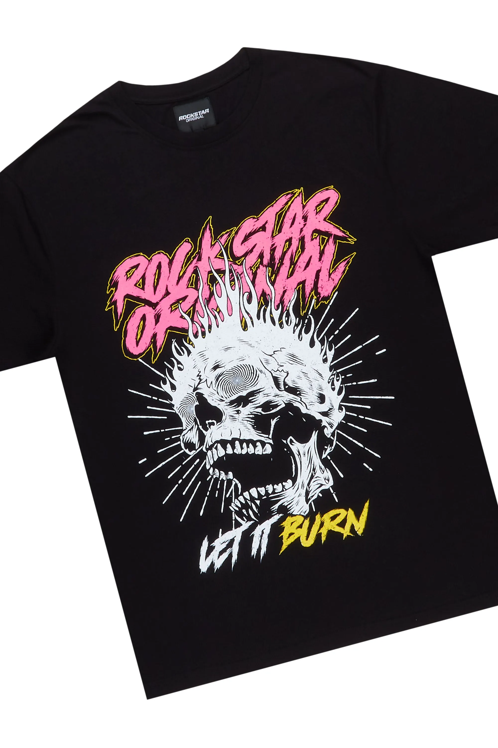 Zev Black Graphic T-Shirt Short Set sold by Rockstar Original product image thumbnail 3