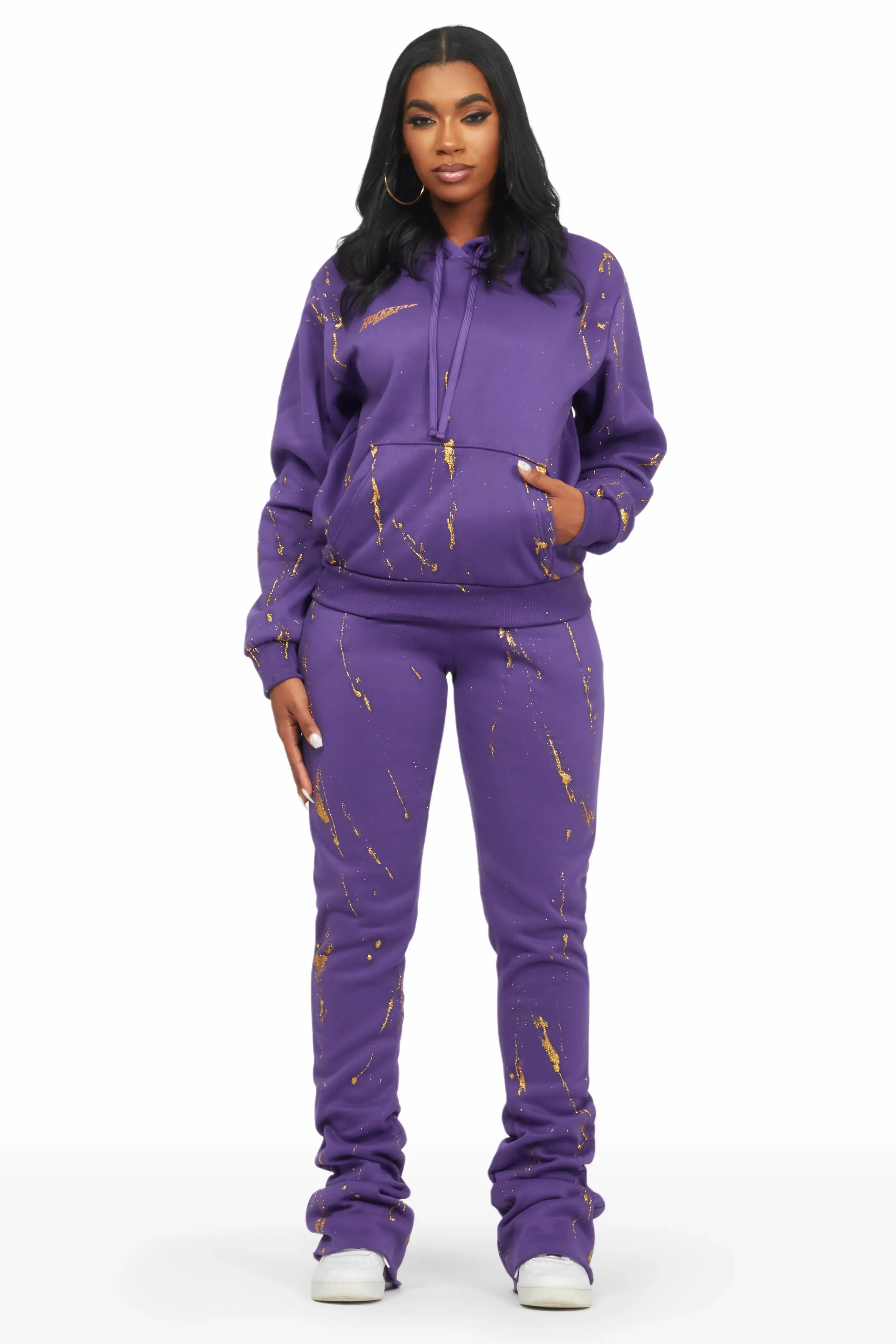 Alaina Purple Super Stacked Trackset sold by Rockstar Original