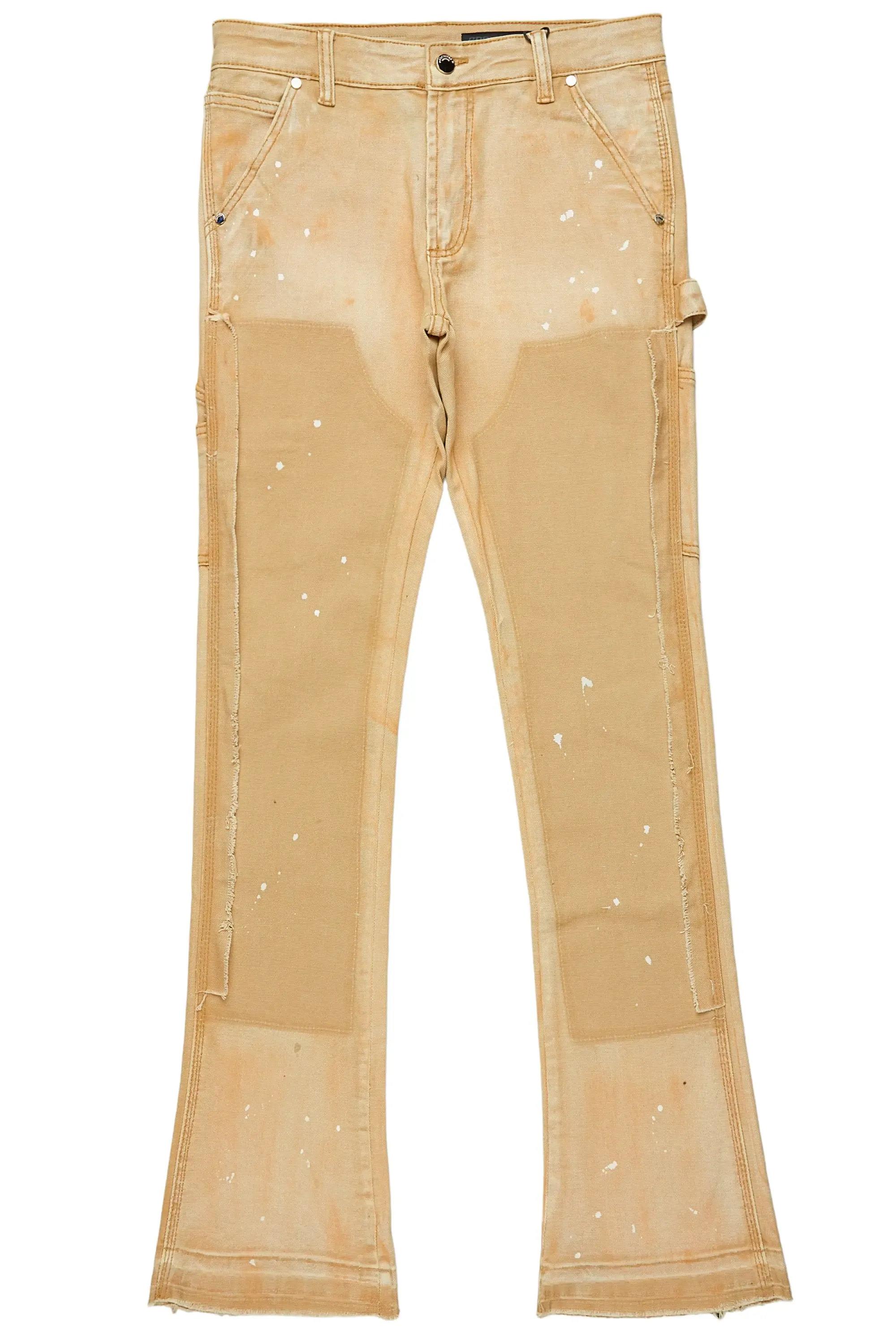 Serrano Beige Stacked Flare Jean sold by Rockstar Original product image thumbnail 2