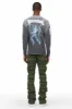 Arne Green Stacked Flare Jean sold by Rockstar Original