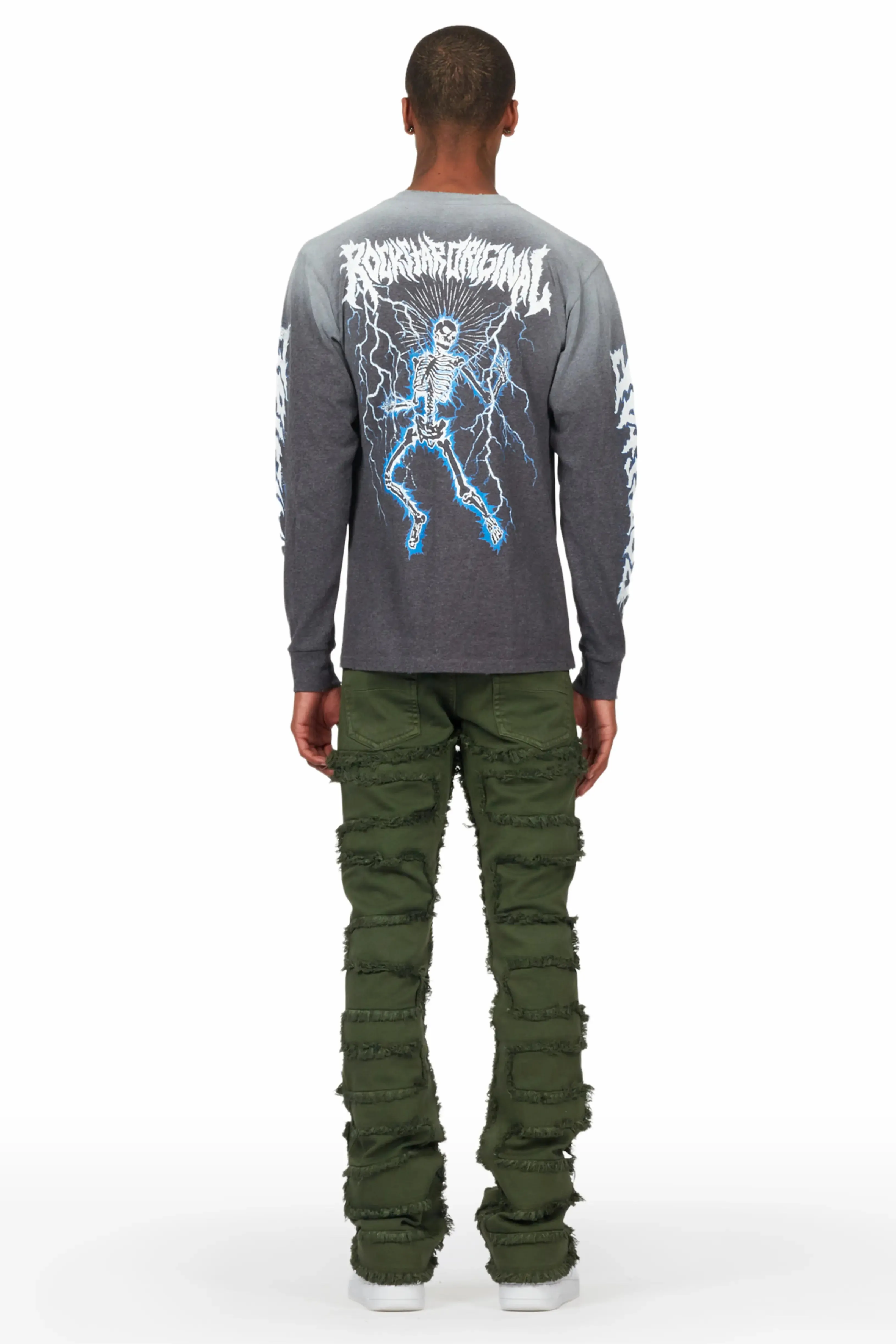 Arne Green Stacked Flare Jean sold by Rockstar Original product image thumbnail 5