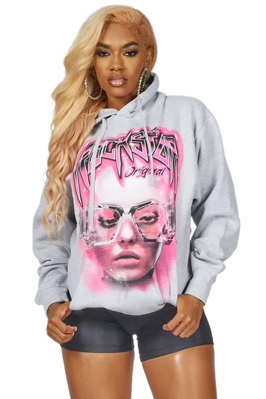 Kinai Grey Oversized Hoodie sold by Rockstar Original
