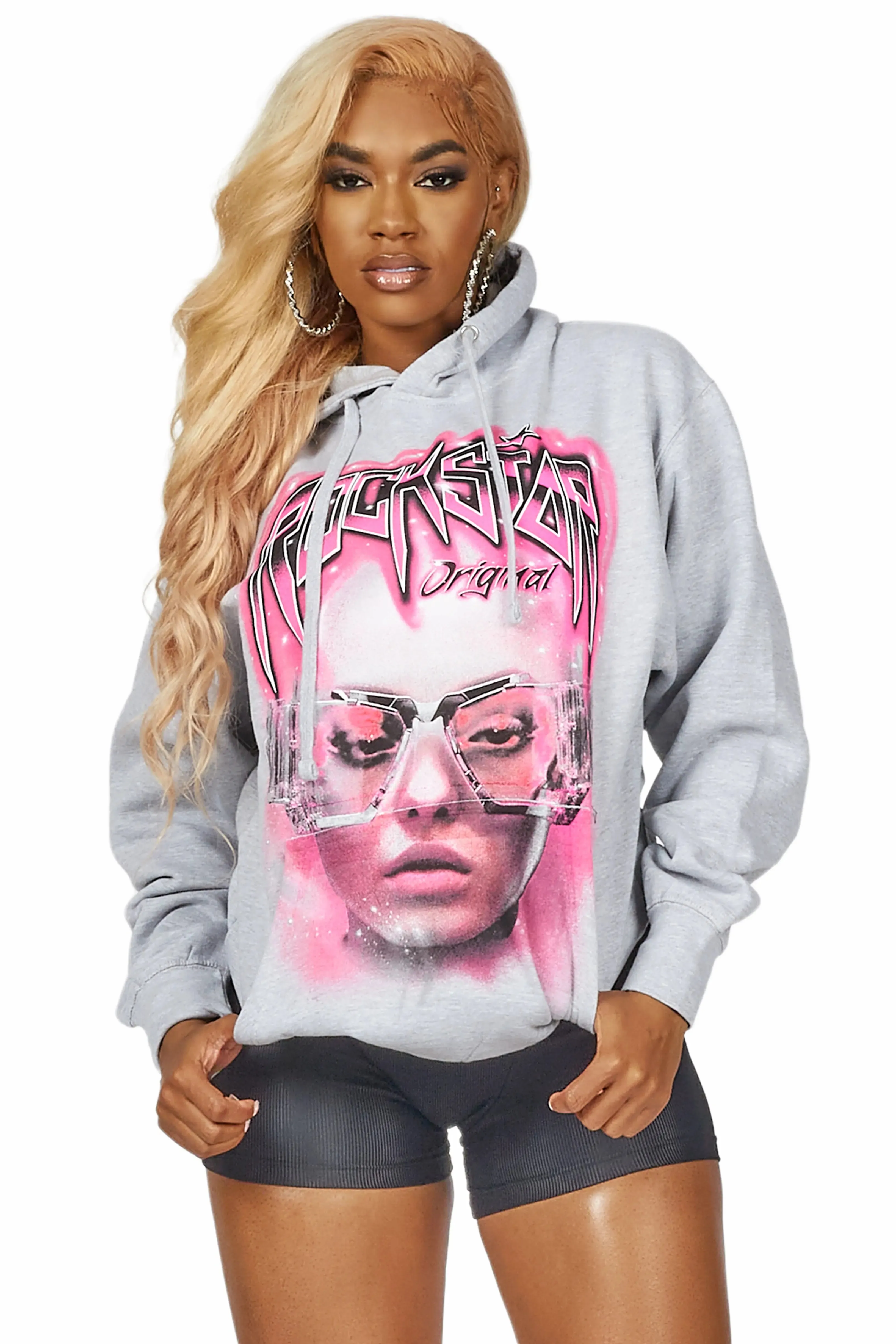 Kinai Grey Oversized Hoodie sold by Rockstar Original