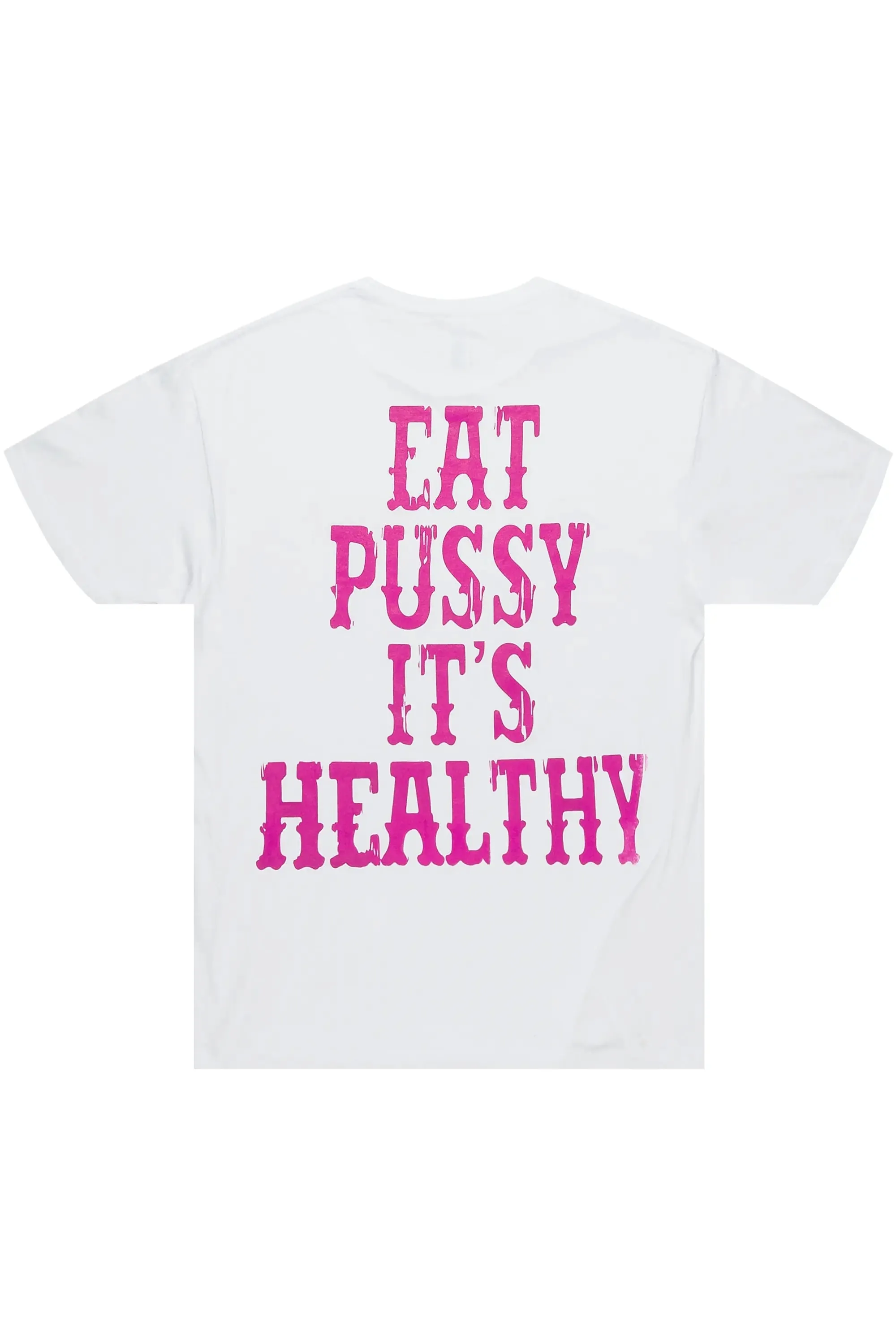 Posse White/Pink Graphic T-Shirt sold by Rockstar Original