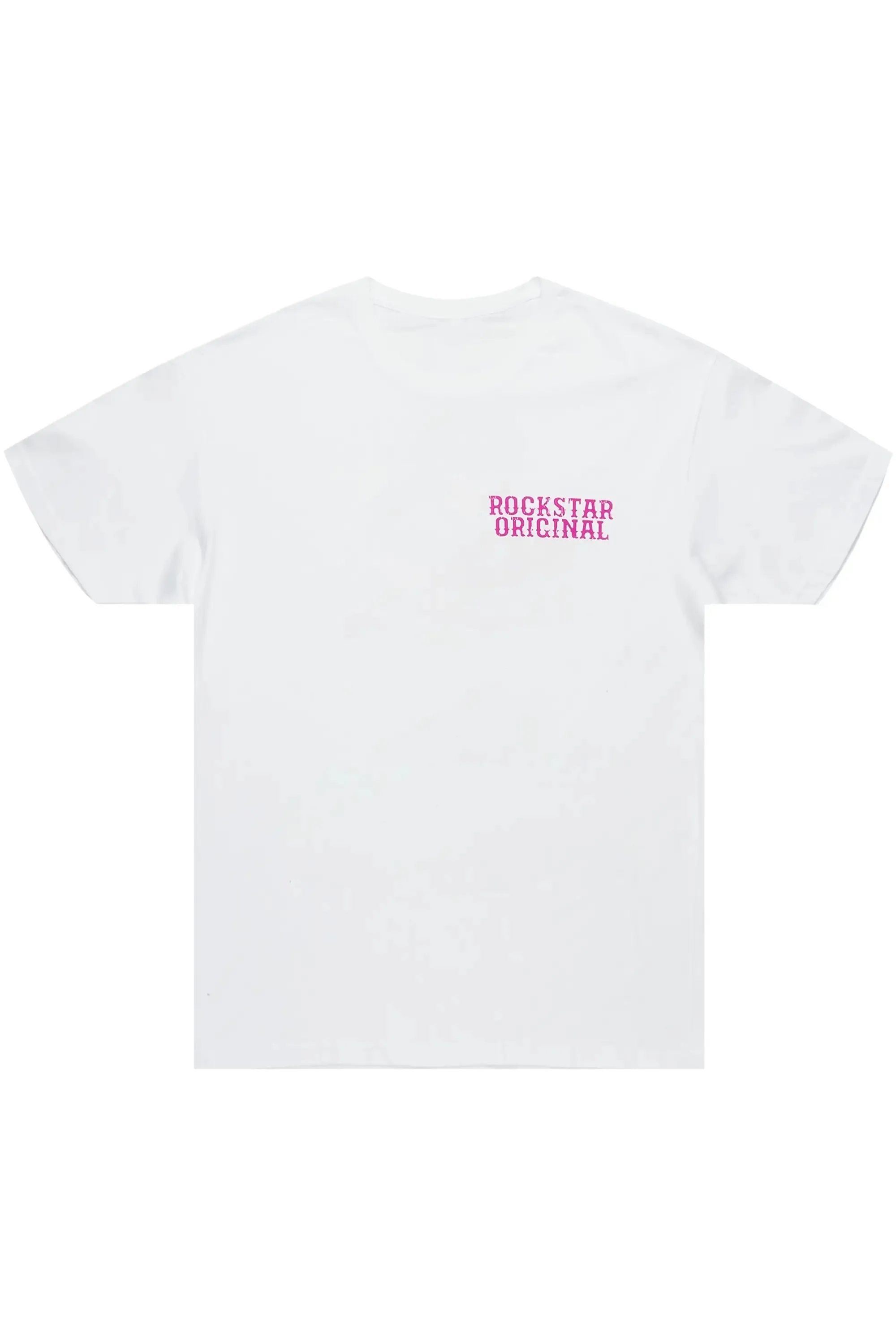 Posse White/Pink Graphic T-Shirt sold by Rockstar Original product image thumbnail 3