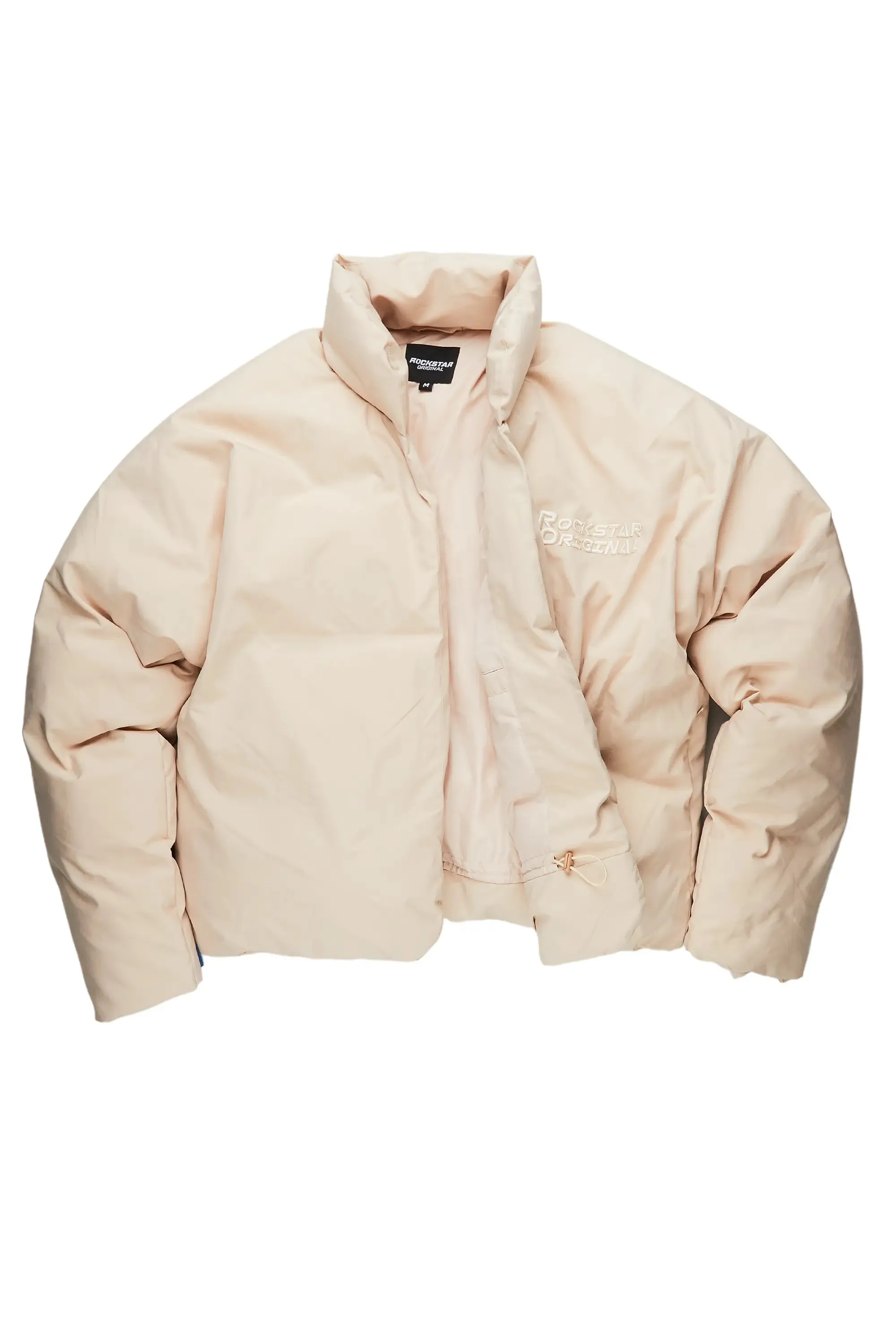 Damien Beige Puffer Jacket sold by Rockstar Original product image thumbnail 3