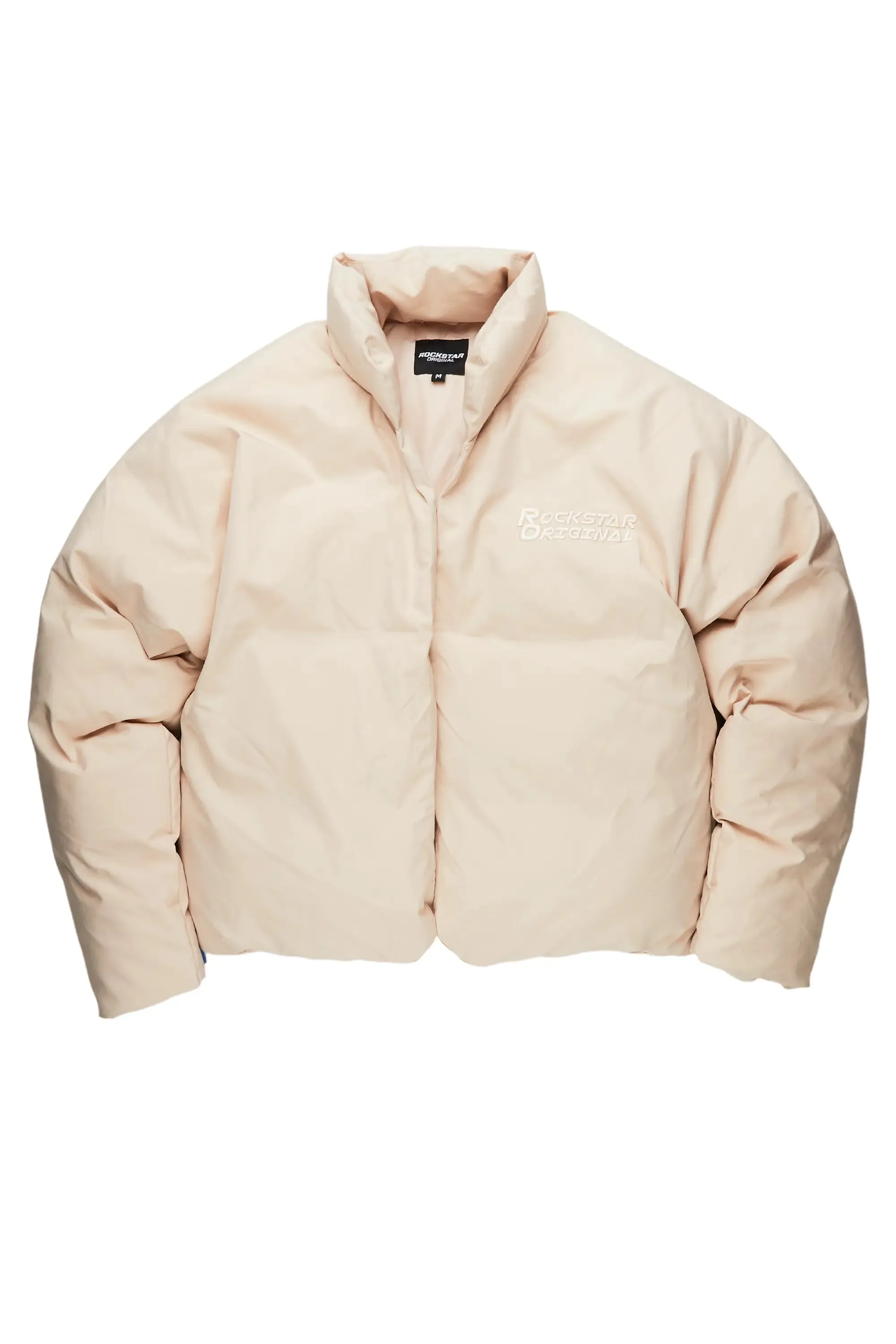 Damien Beige Puffer Jacket sold by Rockstar Original product image thumbnail 2