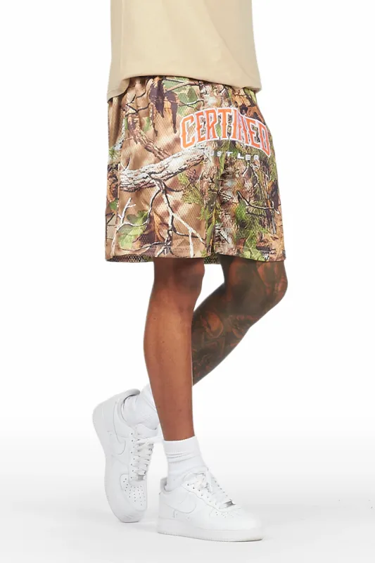 Ceri Olive Graphic Short made by Rockstar Original