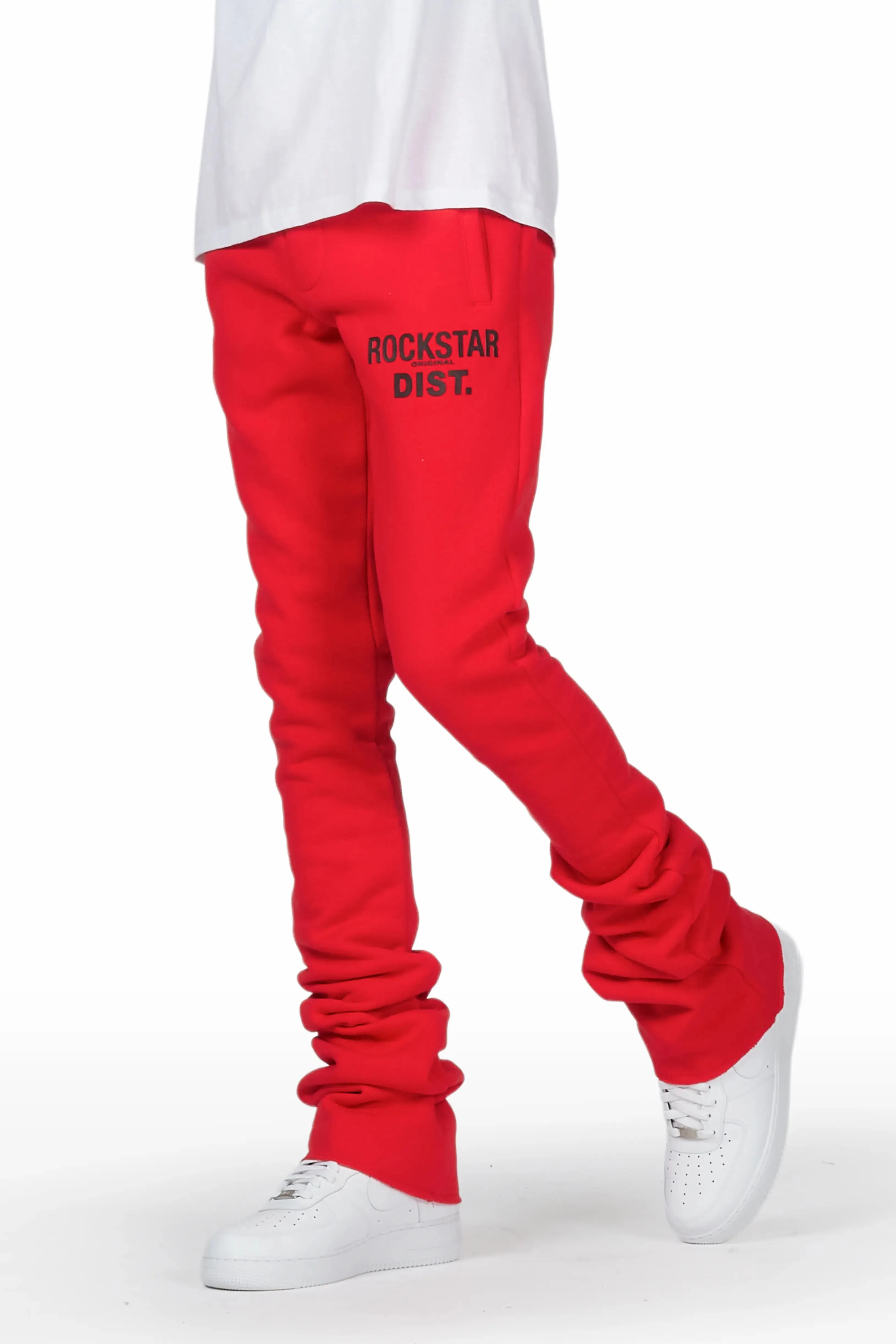Alpine Red Super Stacked Trackpant sold by Rockstar Original