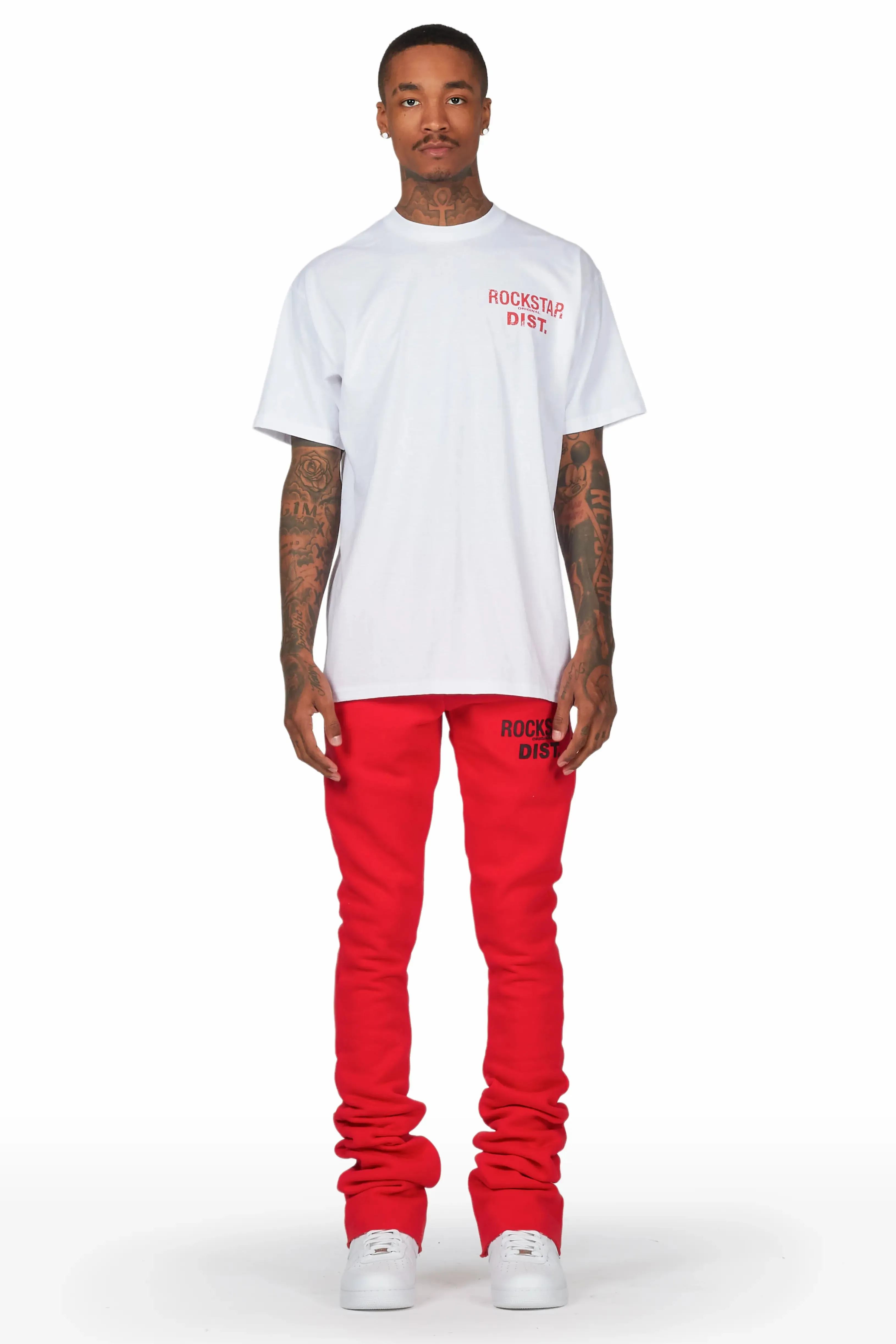 Alpine Red Super Stacked Trackpant sold by Rockstar Original product image thumbnail 4