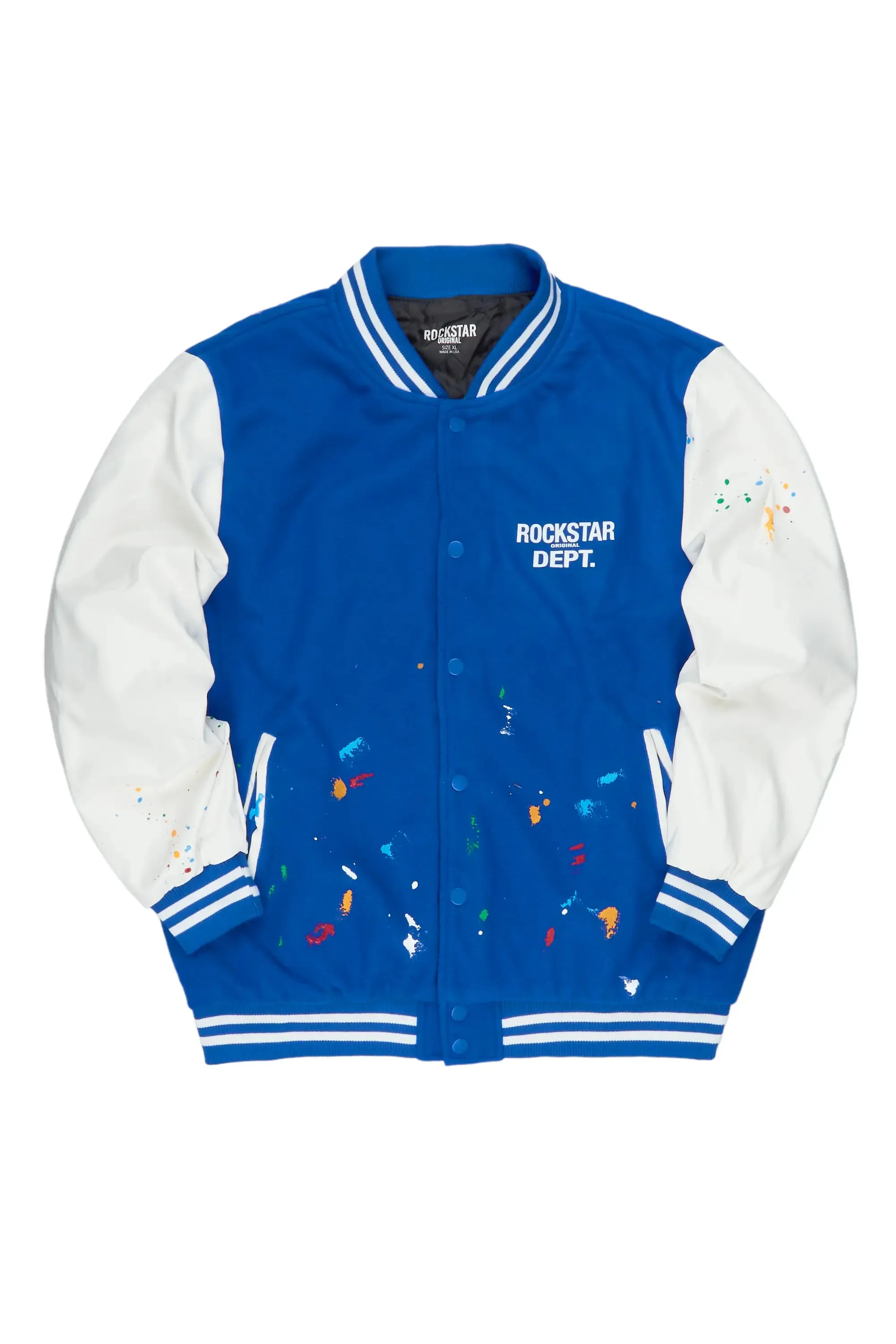 Boomer Royal/White Varsity Jacket sold by Rockstar Original product image thumbnail 2
