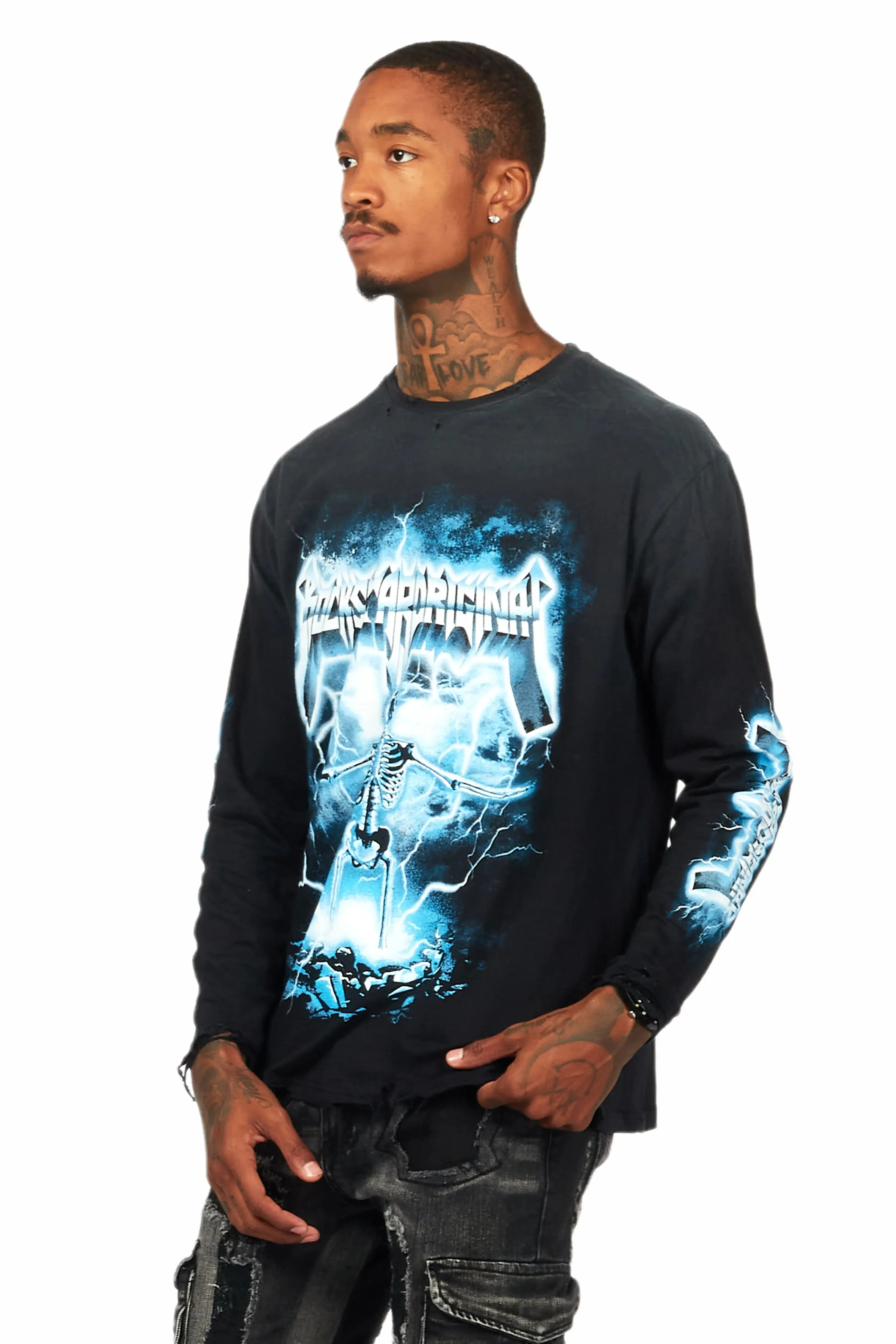 Florida Man Black Graphic Long Sleeve T-Shirt sold by Rockstar Original product image thumbnail 5