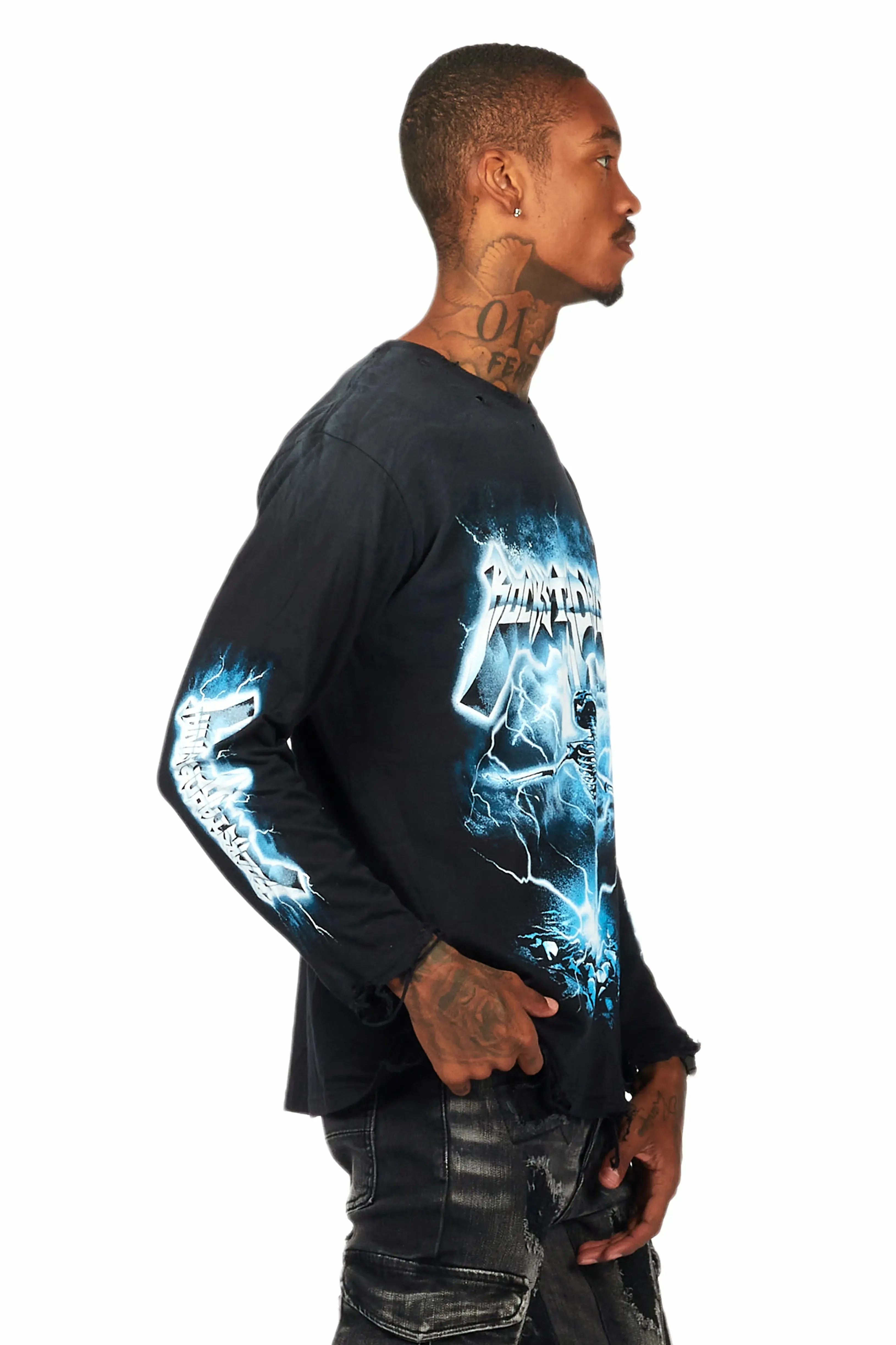 Florida Man Black Graphic Long Sleeve T-Shirt sold by Rockstar Original product image thumbnail 3