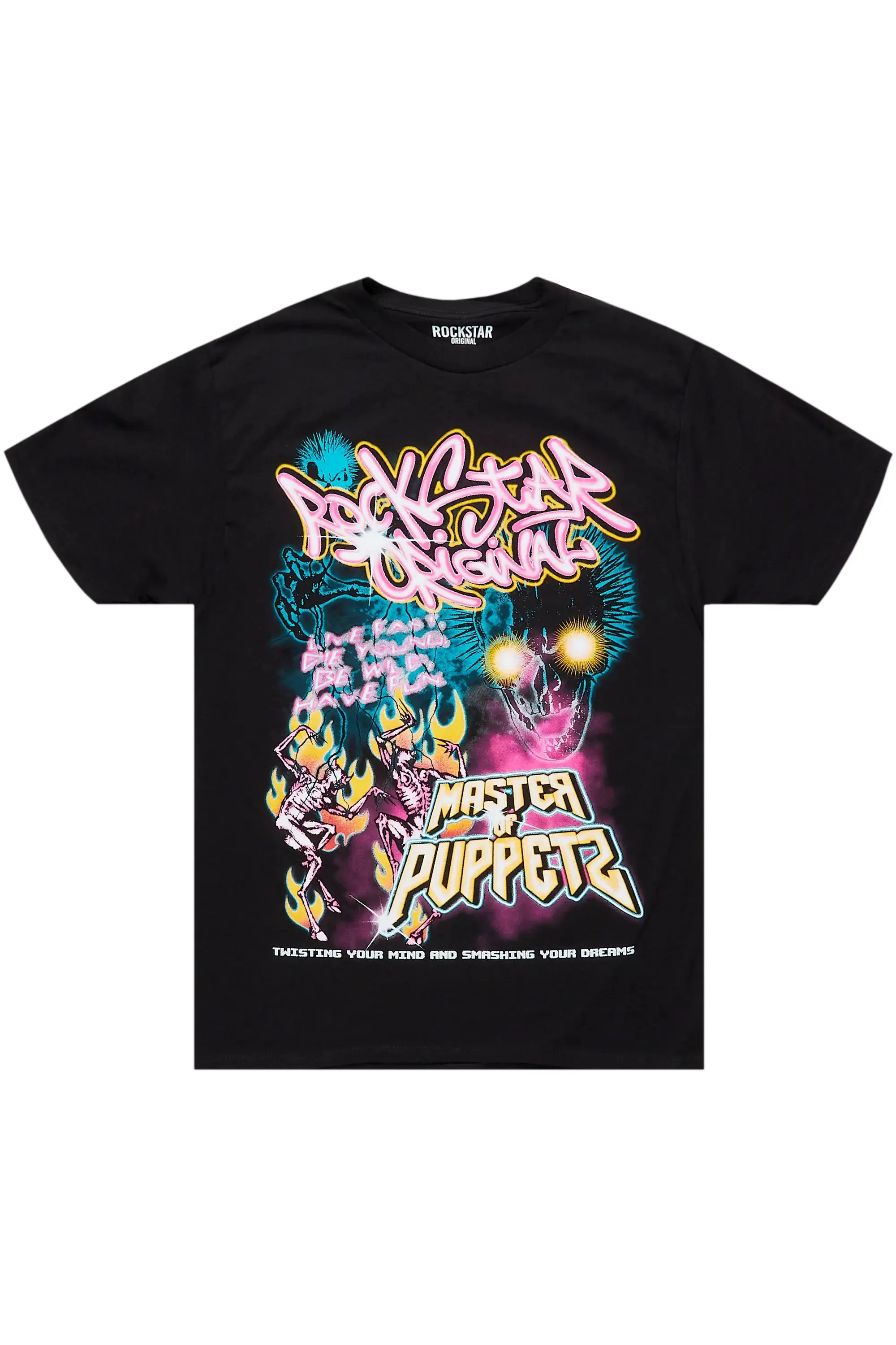 Taleya Black Oversized T-Shirt sold by Rockstar Original