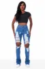 Yours Truly Med. Wash Distressed Super Stacked Jean sold by Rockstar Original