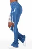 Yours Truly Med. Wash Distressed Super Stacked Jean sold by Rockstar Original