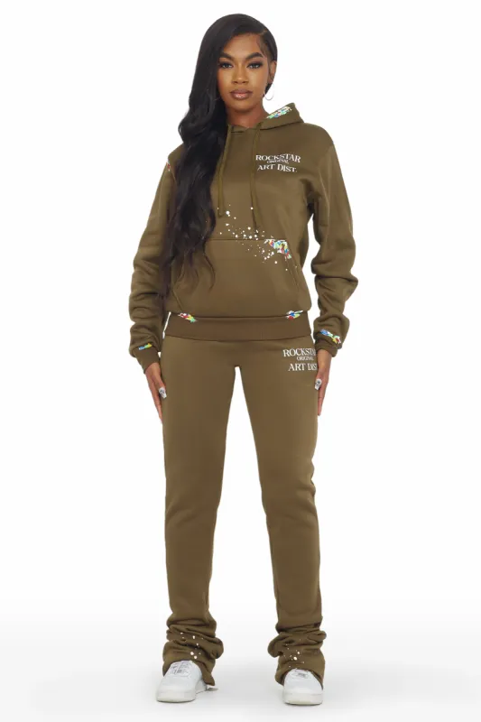 Nevaeh Olive Super Stacked Trackset sold by Rockstar Original