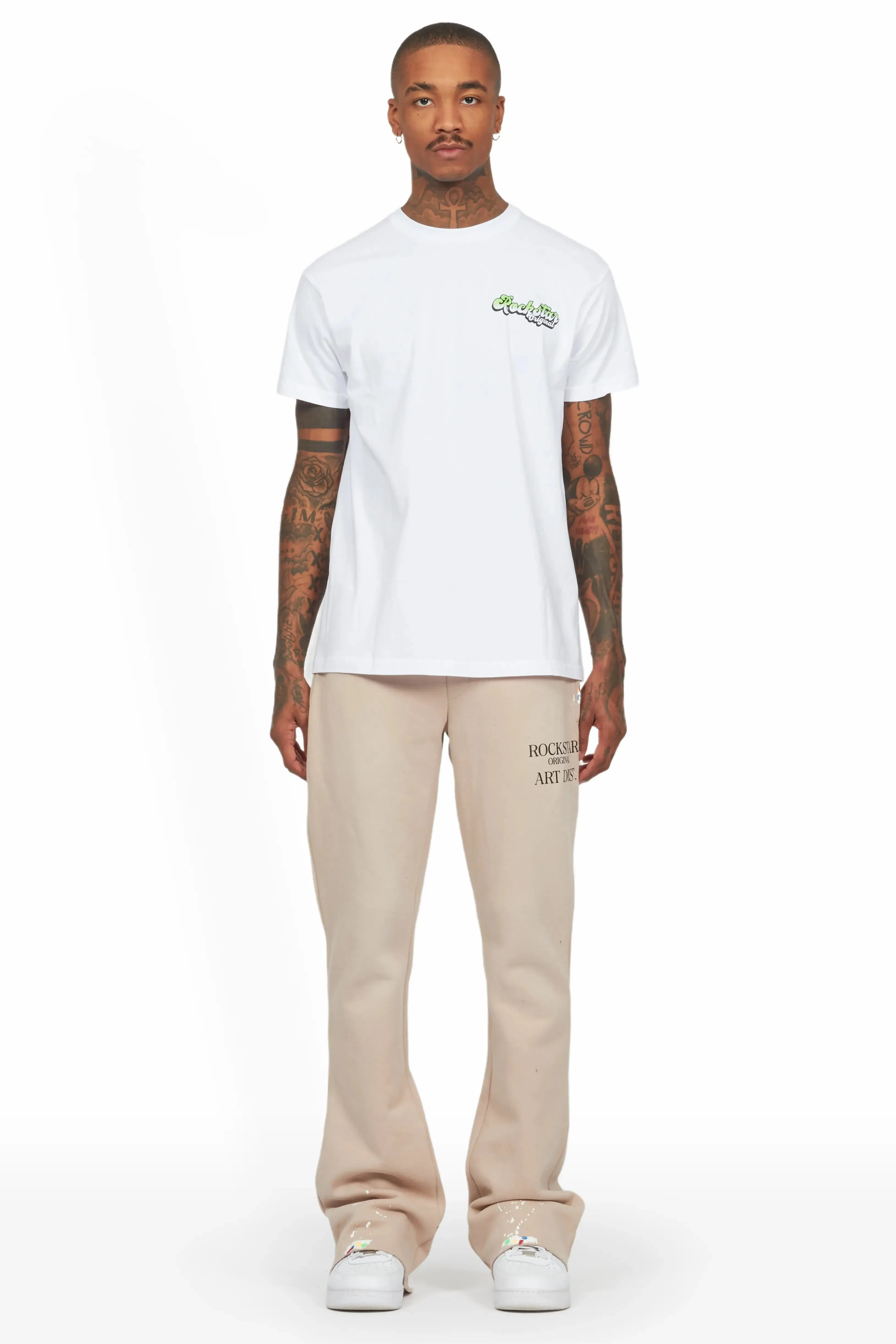 Rockstar Art Dist Tan Stacked Flare Pants sold by Rockstar Original product image thumbnail 3