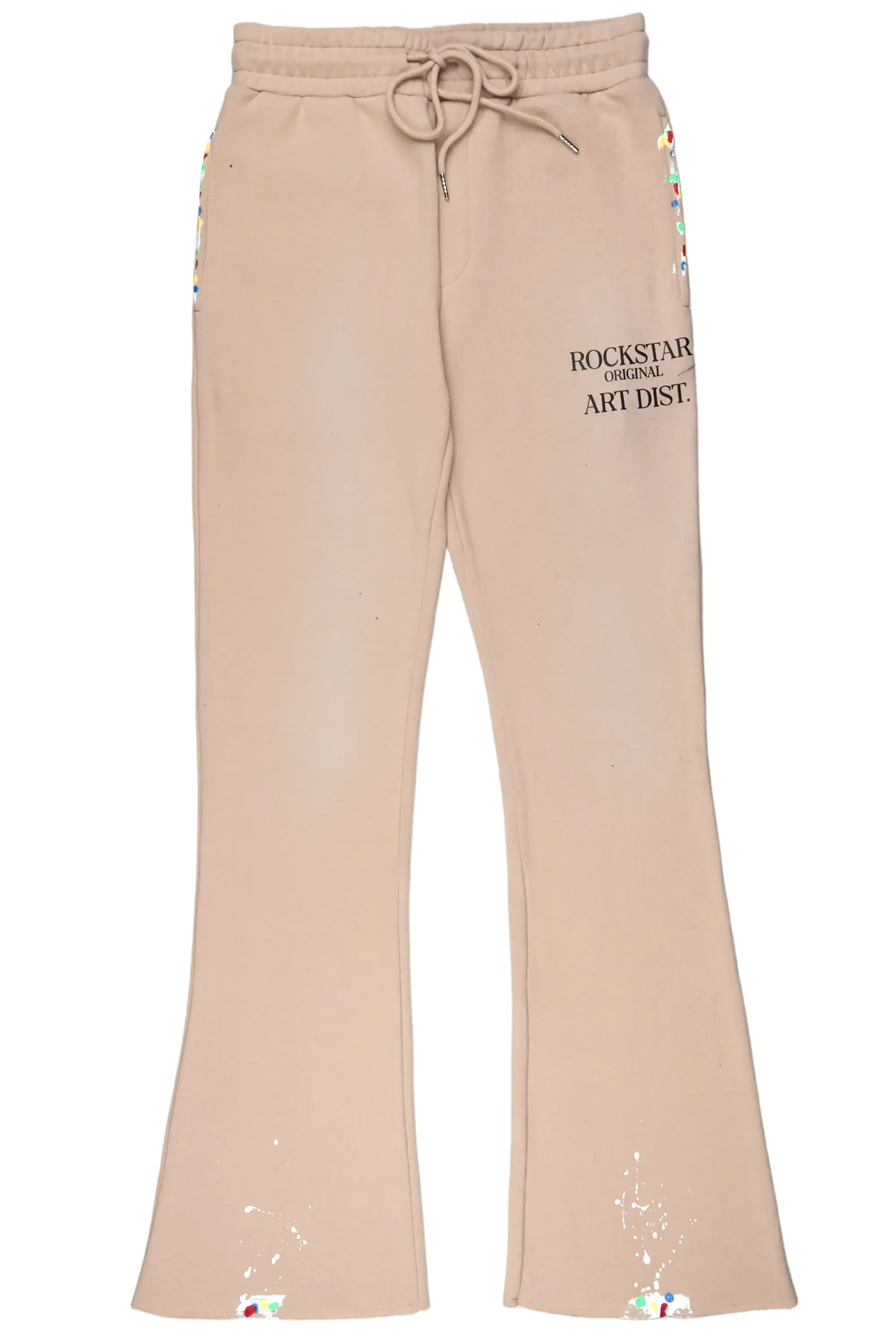 Rockstar Art Dist Tan Stacked Flare Pants sold by Rockstar Original product image thumbnail 2