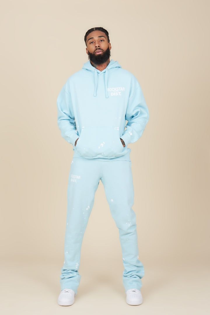 Raffer Baby Blue Hoodie/Super Stacked Flare Track Set sold by Rockstar Original product image thumbnail 2