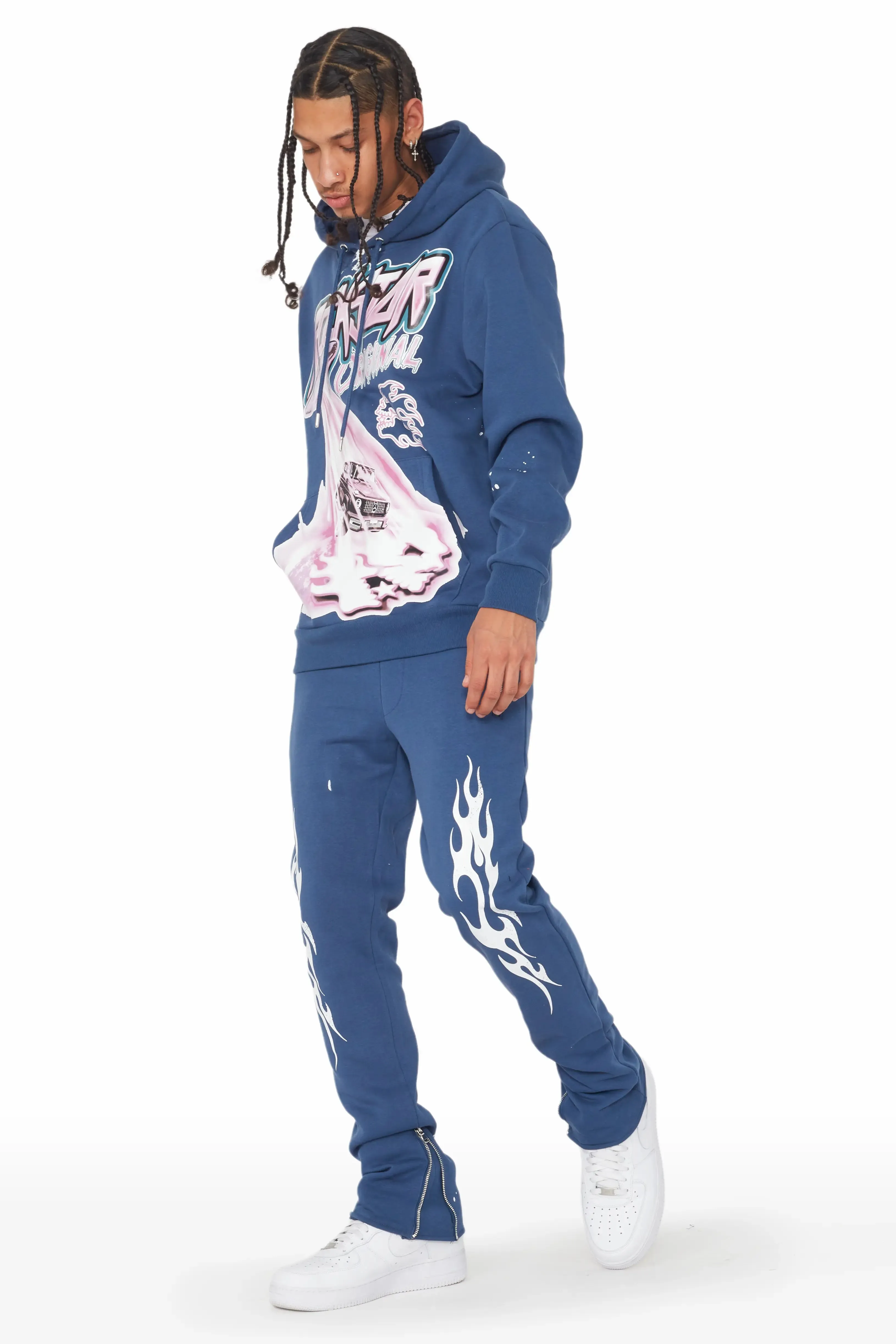 Calix Navy Slim Fit Track Set sold by Rockstar Original product image thumbnail 5