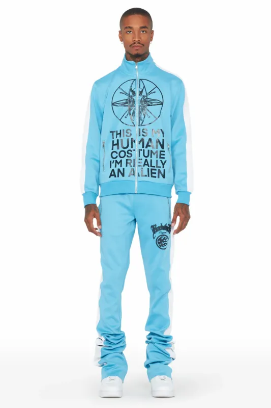 Cecyl Baby Blue Tricot Super Stacked Track Set sold by Rockstar Original