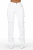 Kassidy White Stacked Flare Jean sold by Rockstar Original