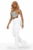 Kassidy White Stacked Flare Jean sold by Rockstar Original
