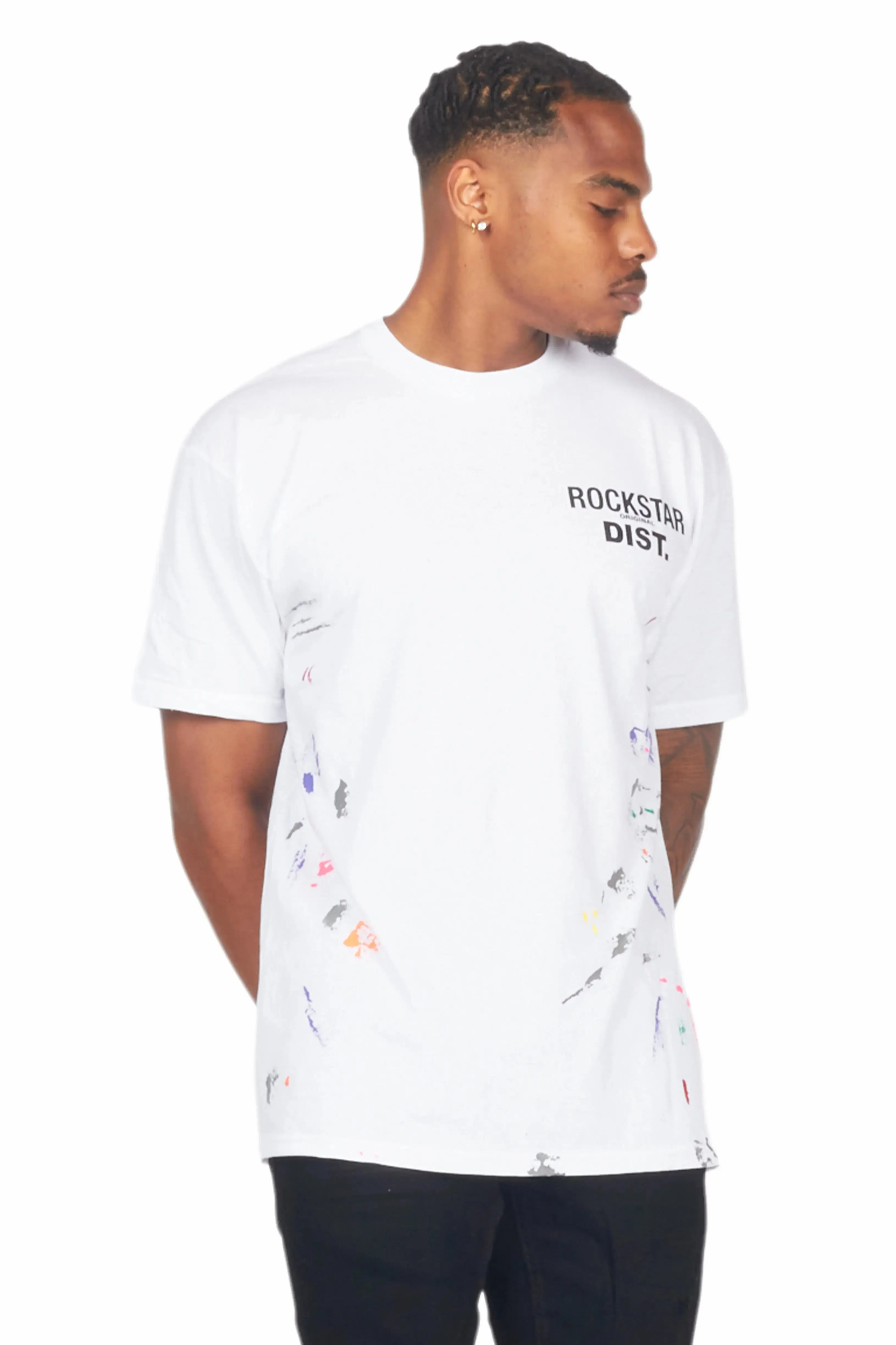 Xanto White Graphic T-Shirt sold by Rockstar Original product image thumbnail 5