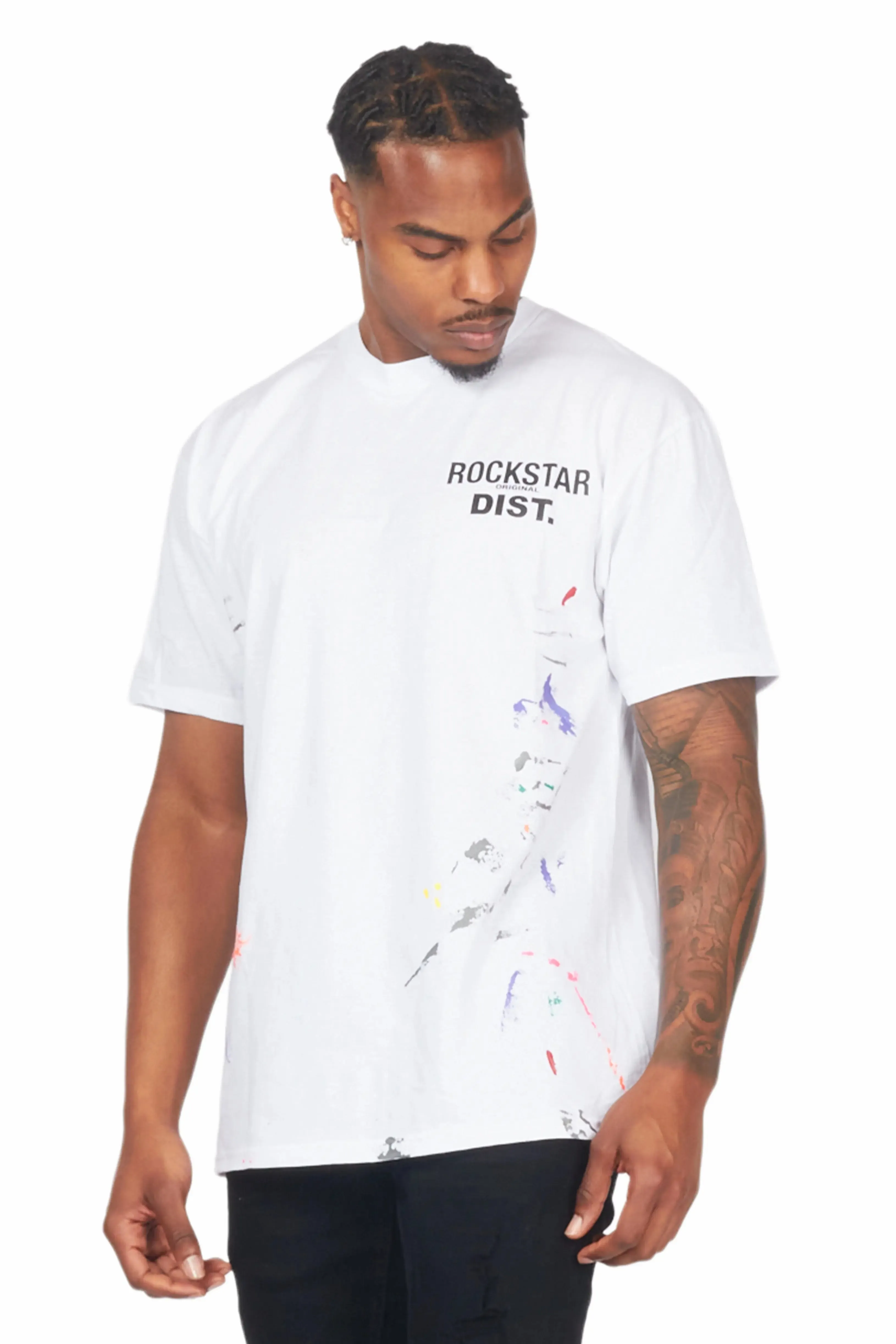 Xanto White Graphic T-Shirt sold by Rockstar Original product image thumbnail 4