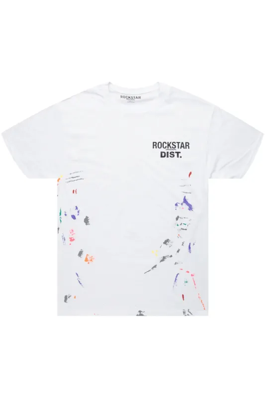Xanto White Graphic T-Shirt sold by Rockstar Original