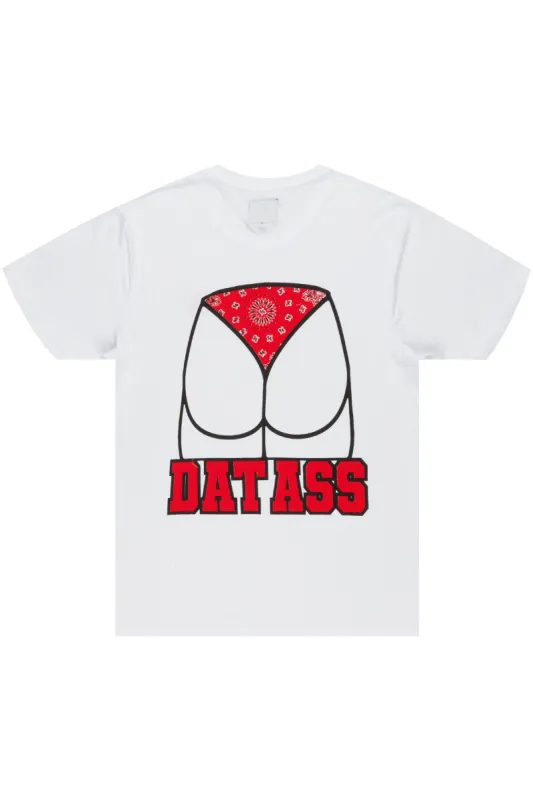 Jayliss White/Red Graphic T-Shirt sold by Rockstar Original