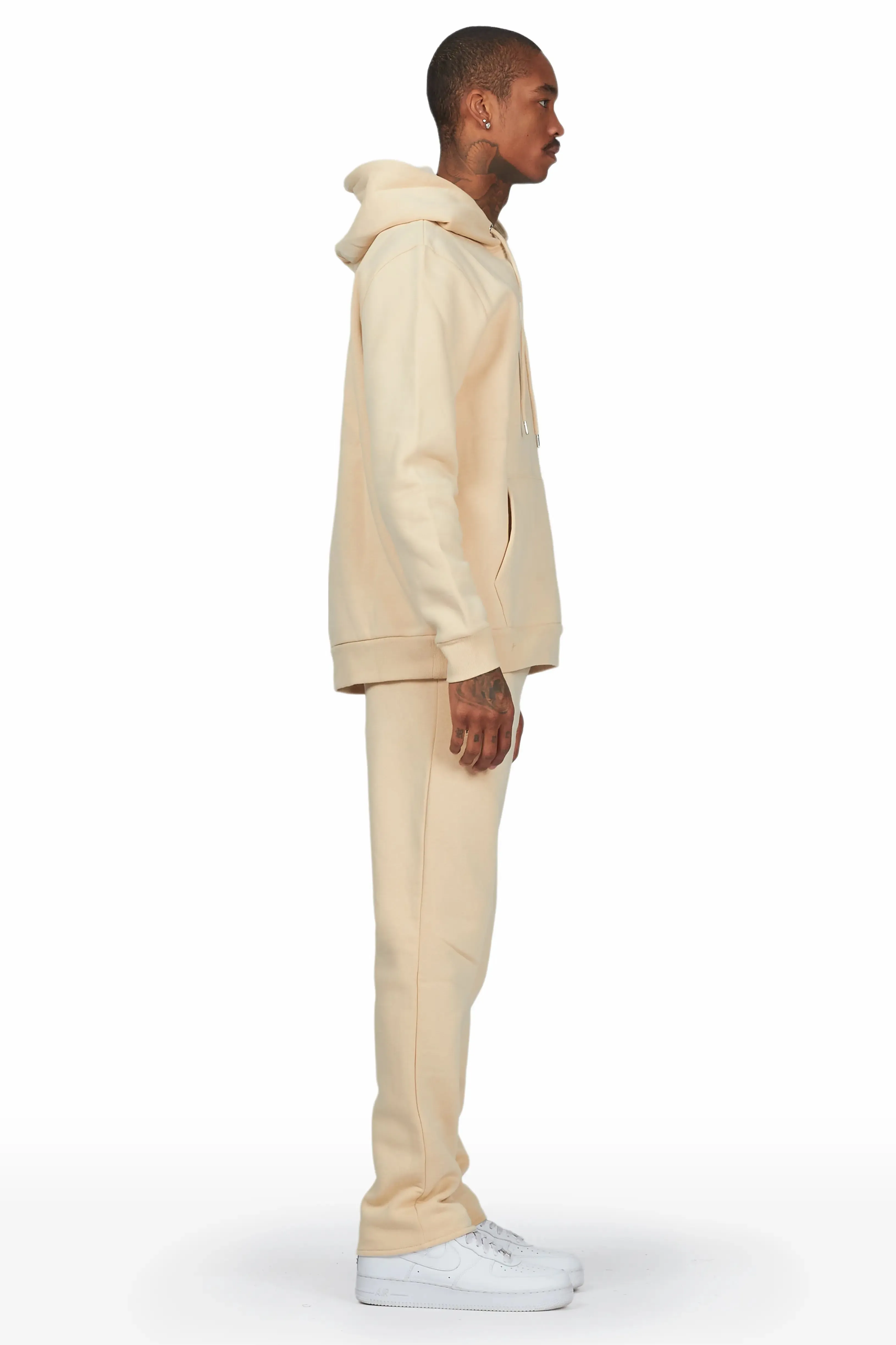 Rory Beige Hoodie Slim Fit Track Set sold by Rockstar Original product image thumbnail 4