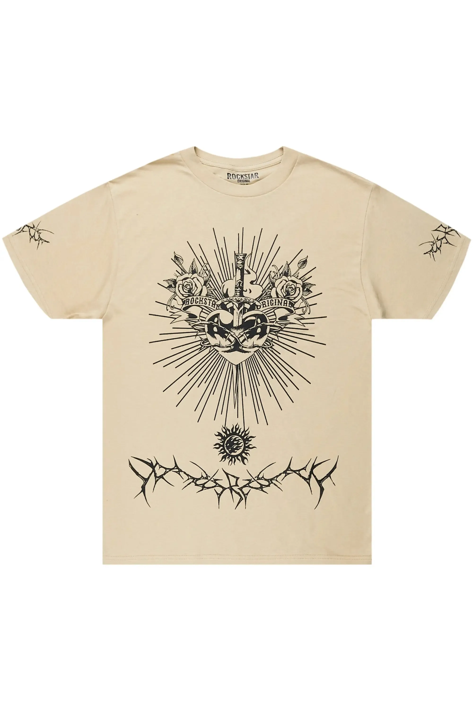 Khyri Beige Oversized T-Shirt sold by Rockstar Original