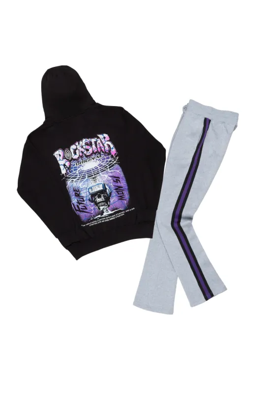 Gorka Black/Grey Hoodie Track Set sold by Rockstar Original