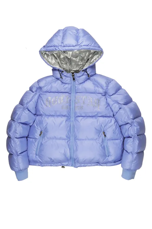 Rose Iridescent Puffer Jacket sold by Rockstar Original