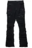 Gentry Black Stacked Flare Jean sold by Rockstar Original