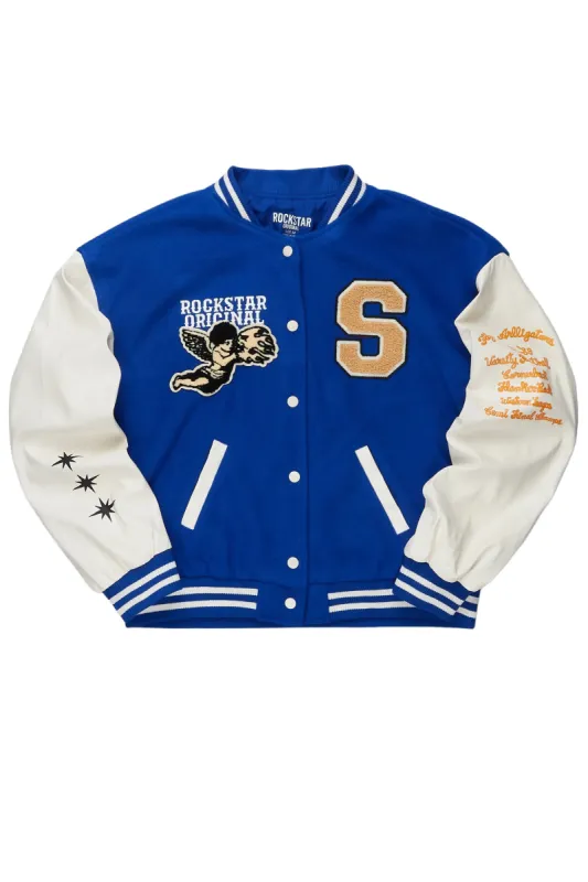 Shonn Royal Blue Varsity Jacket sold by Rockstar Original