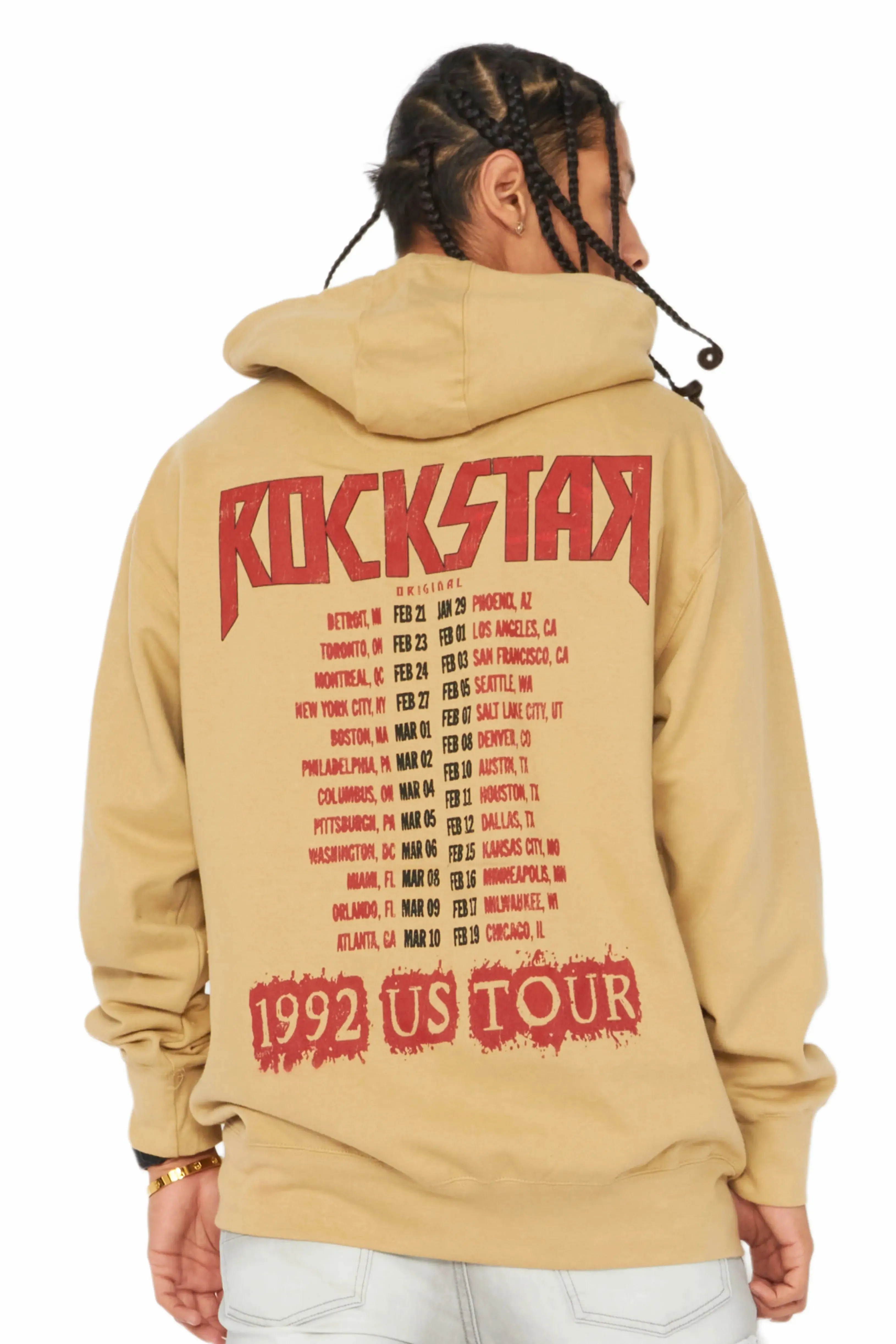Sabbath Beige Graphic Printed Hoodie sold by Rockstar Original product image thumbnail 2