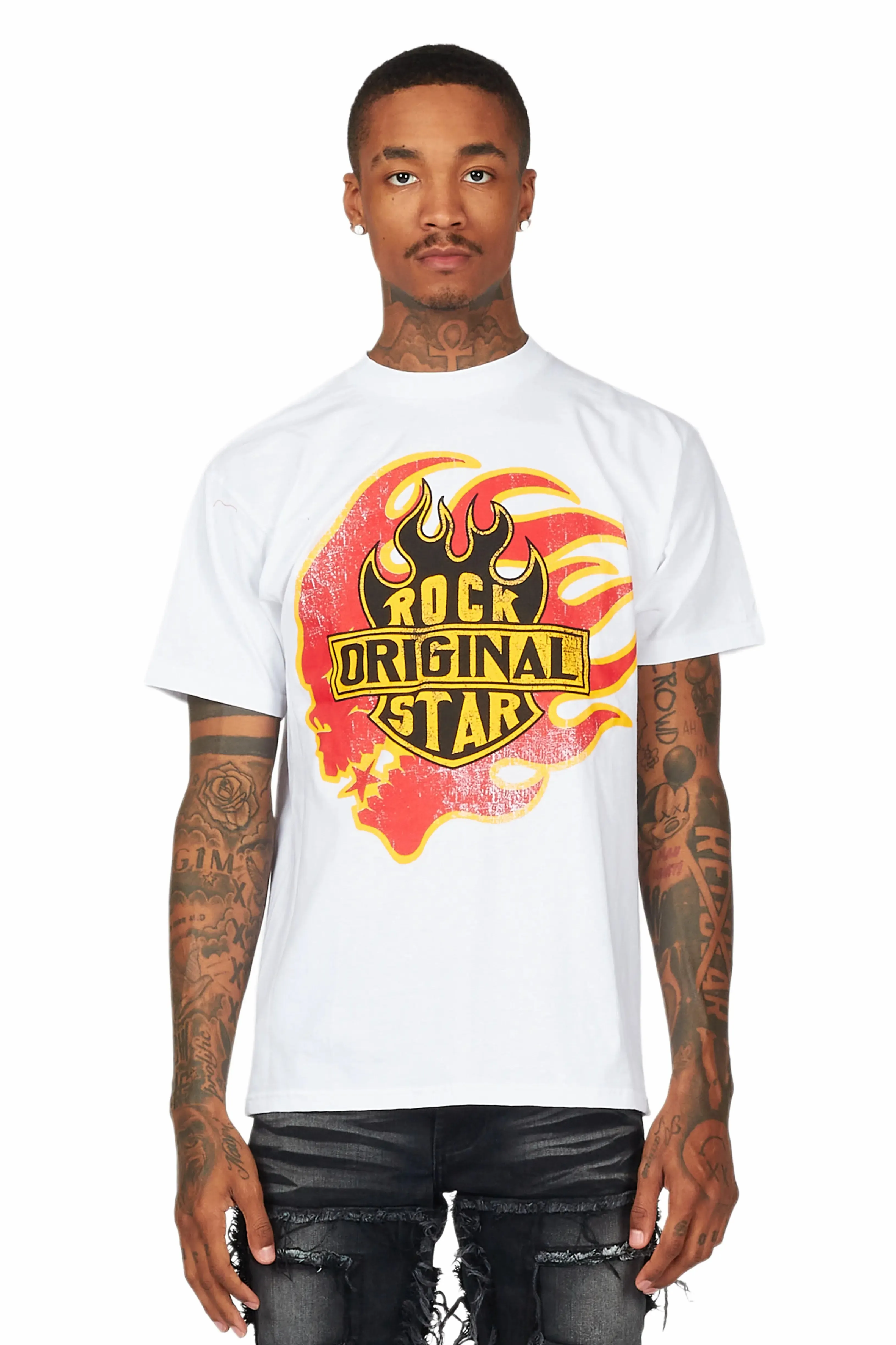 Station White Graphic T-Shirt sold by Rockstar Original