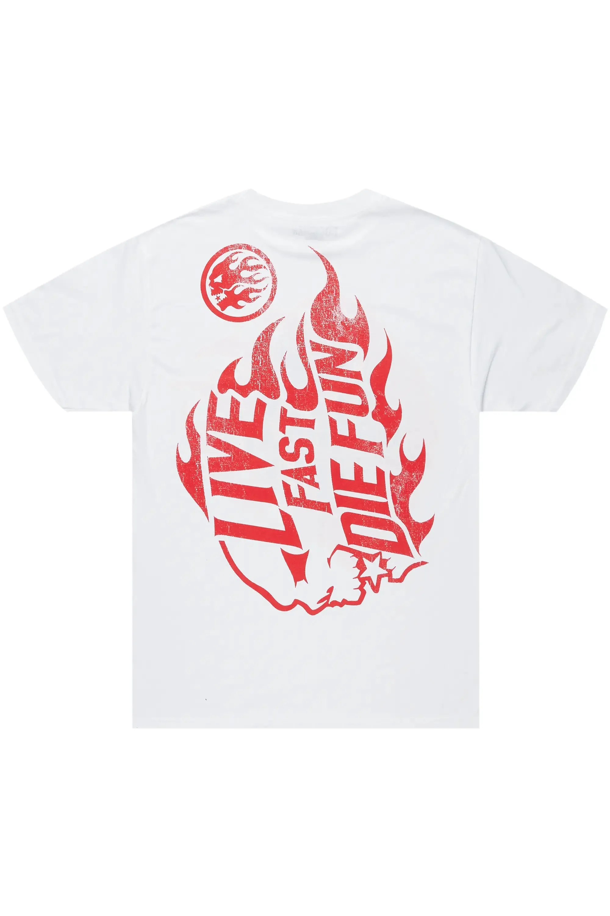 Station White Graphic T-Shirt sold by Rockstar Original product image thumbnail 5