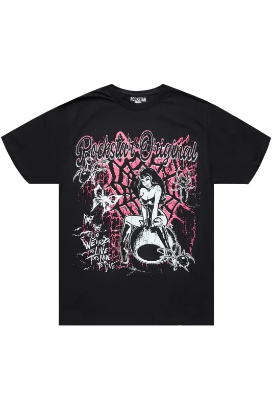 Jaan Black Graphic T-Shirt sold by Rockstar Original