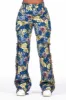Darresha Blue Floral Tapestry Stacked Pant sold by Rockstar Original