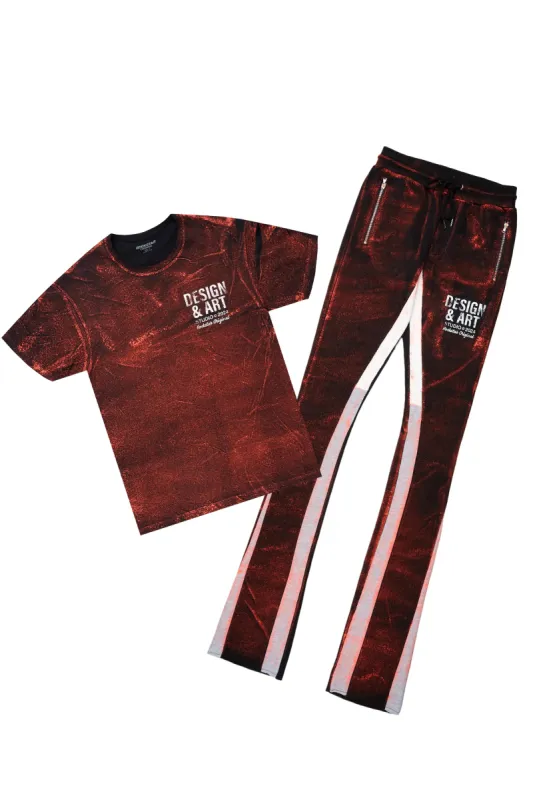 Eldon Black/Orange T-Shirt/Super Stacked Flare Track Set sold by Rockstar Original