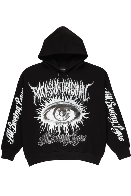 All Seeing Eyes Black Graphic Hoodie sold by Rockstar Original